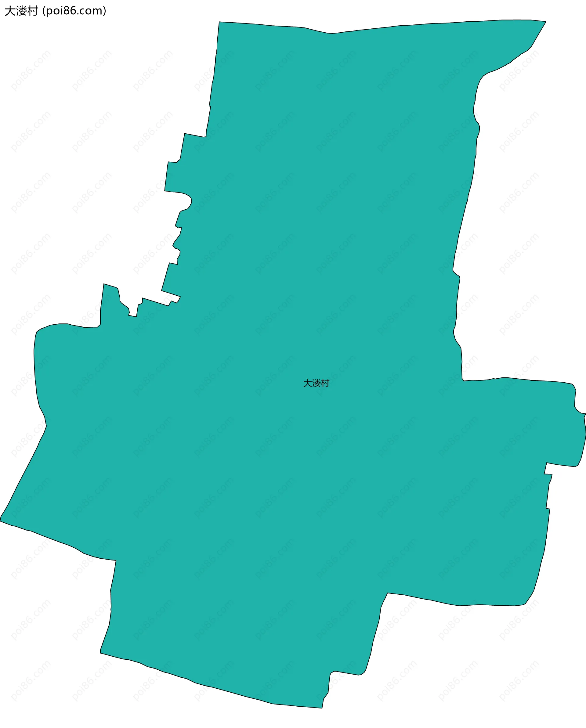 大溇村边界地图