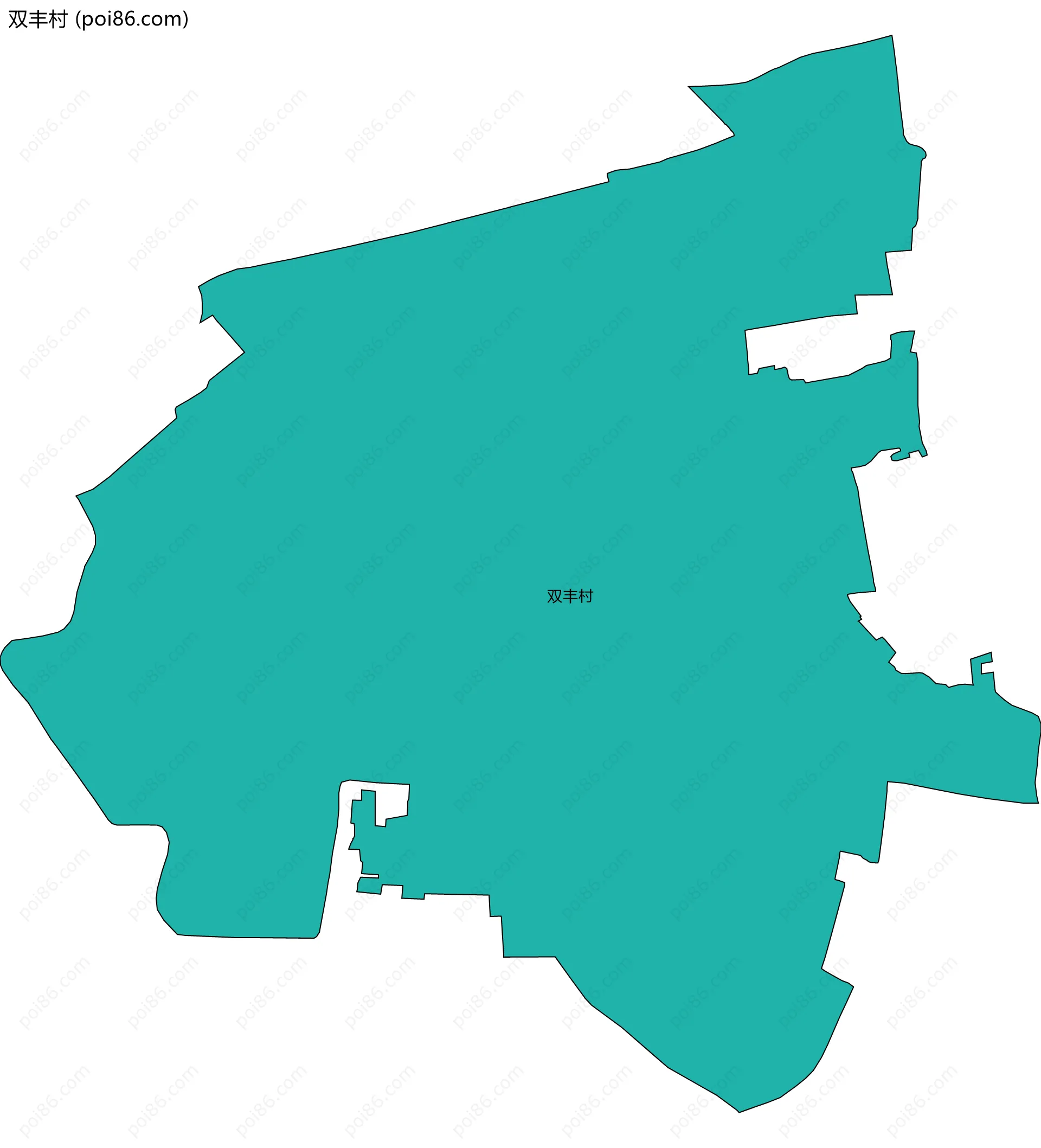 双丰村边界地图