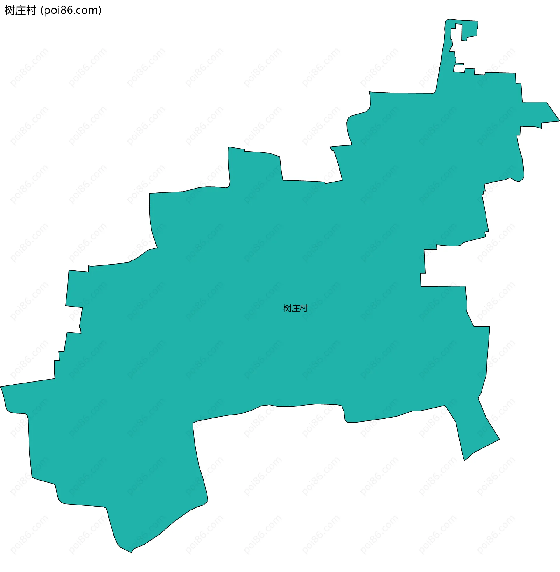 树庄村边界地图