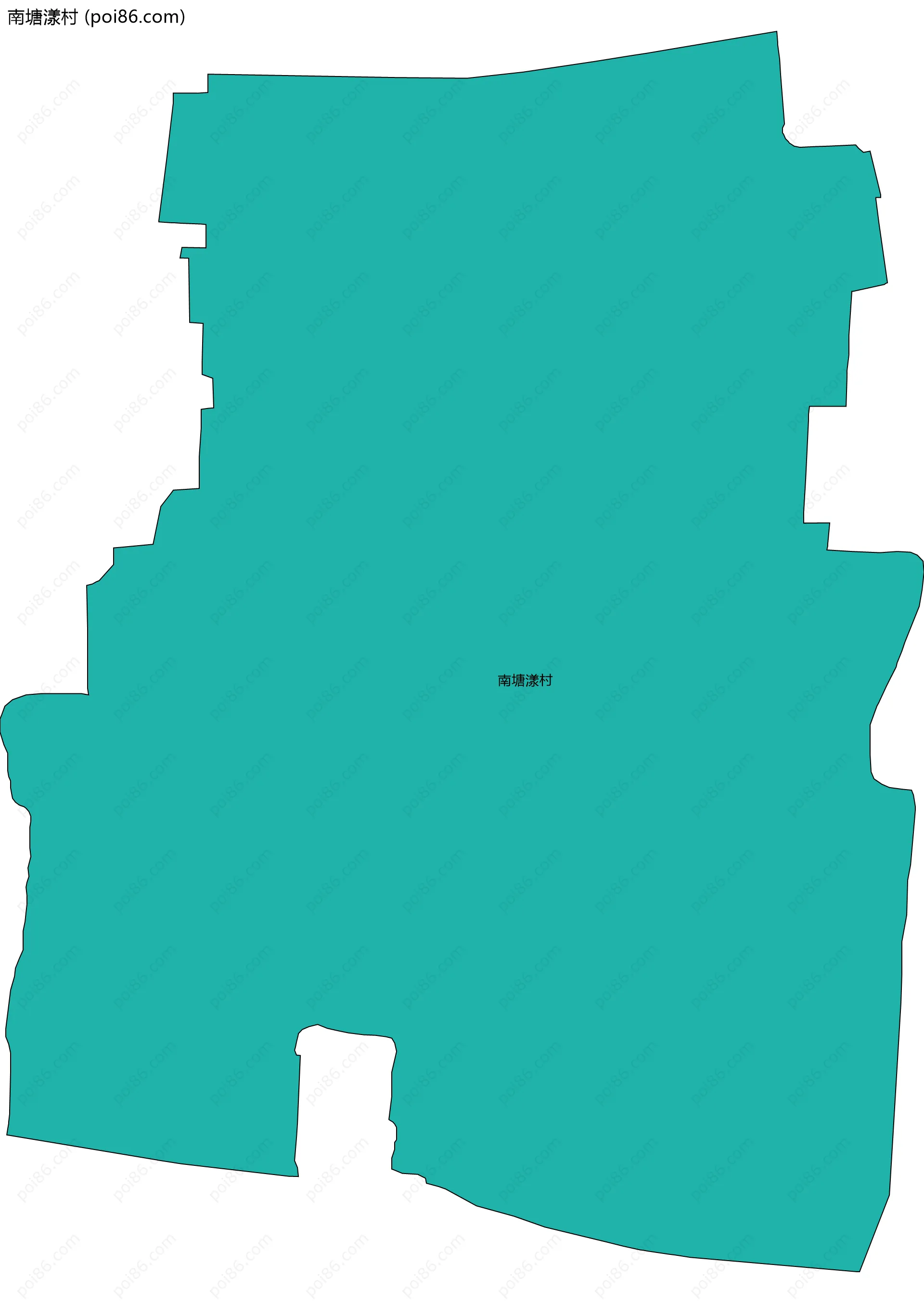 南塘漾村边界地图