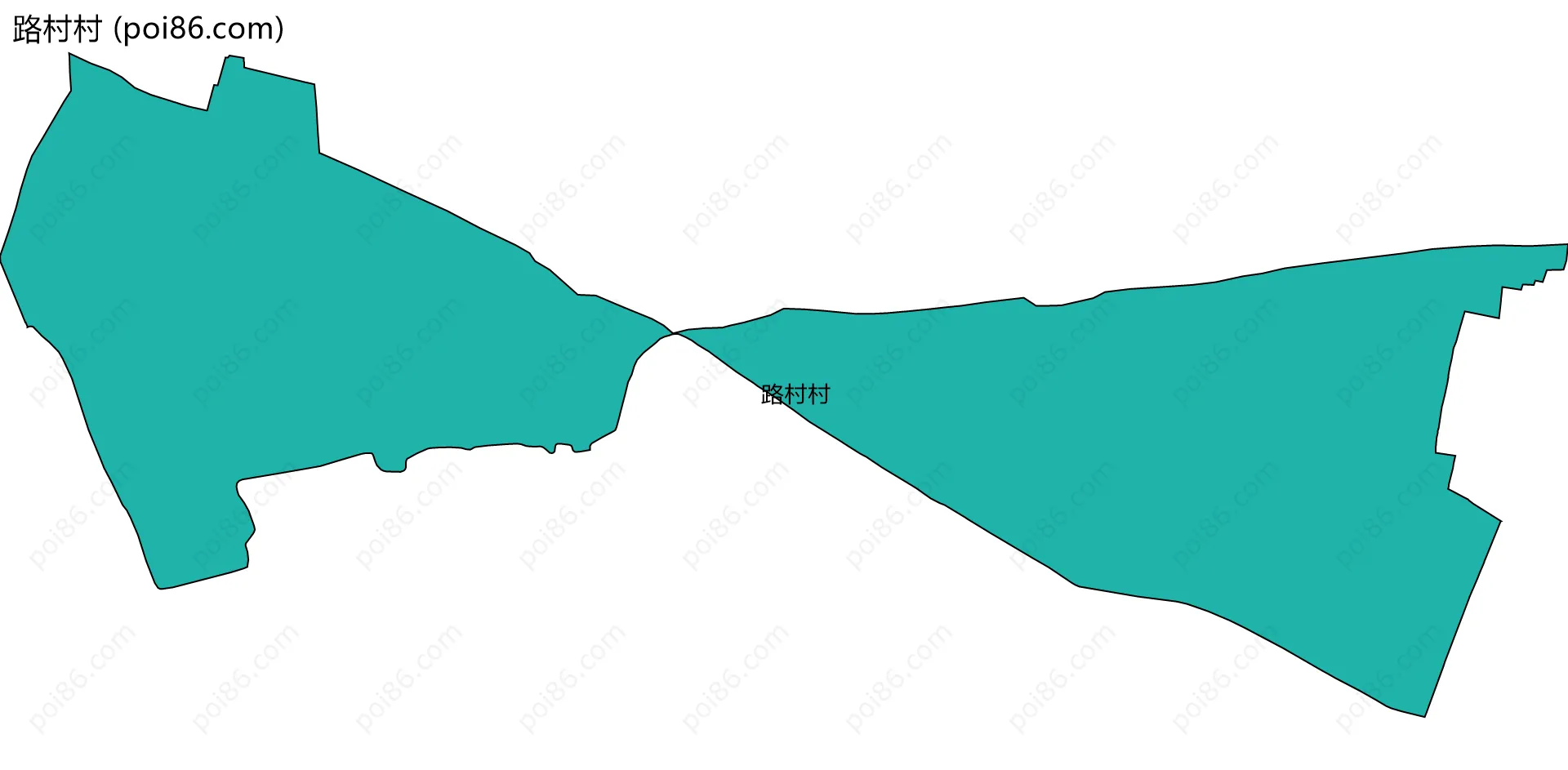路村村边界地图