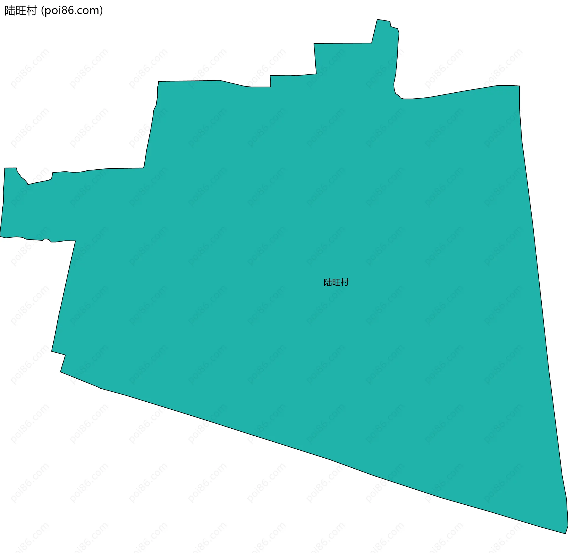 陆旺村边界地图