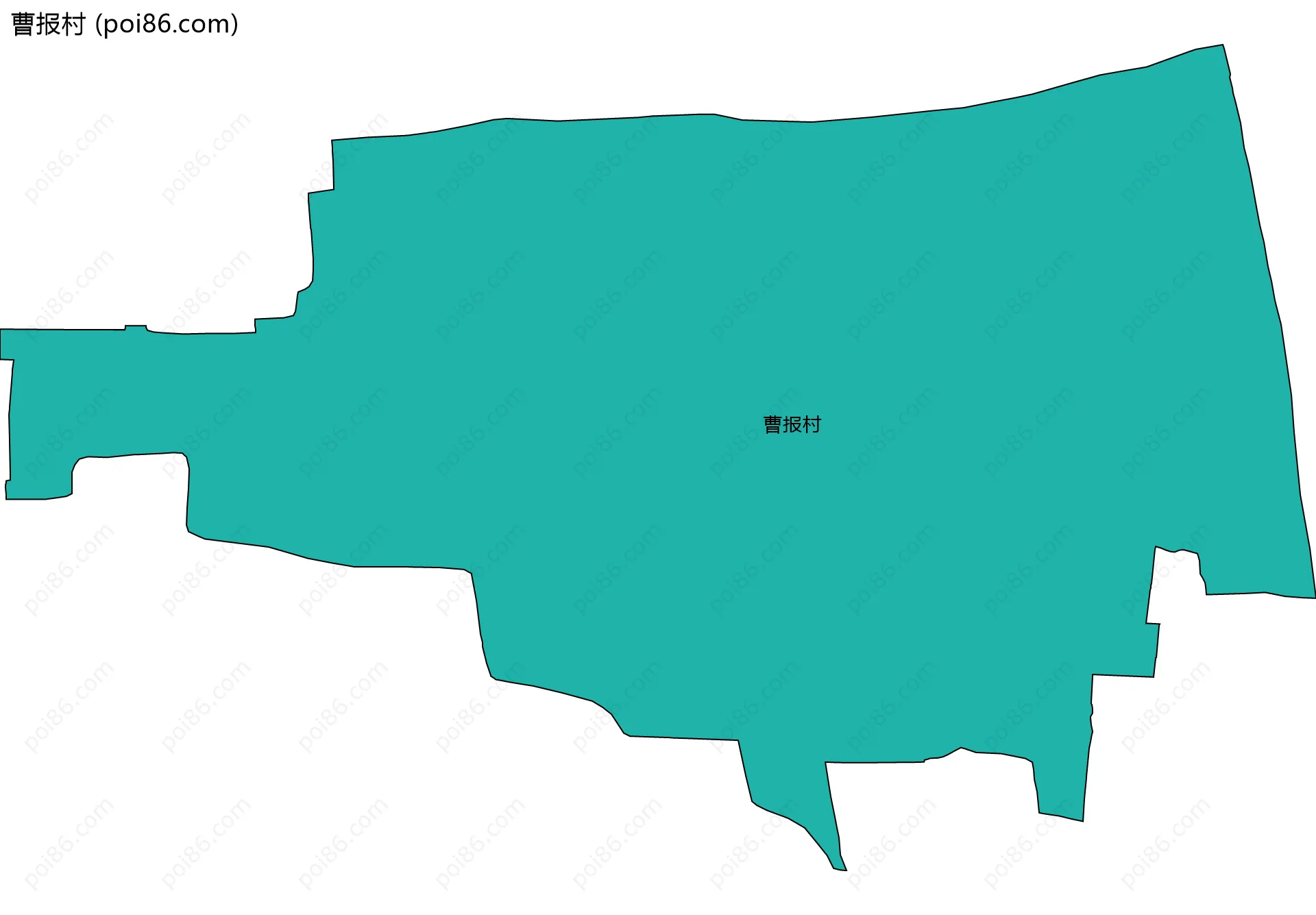 曹报村边界地图