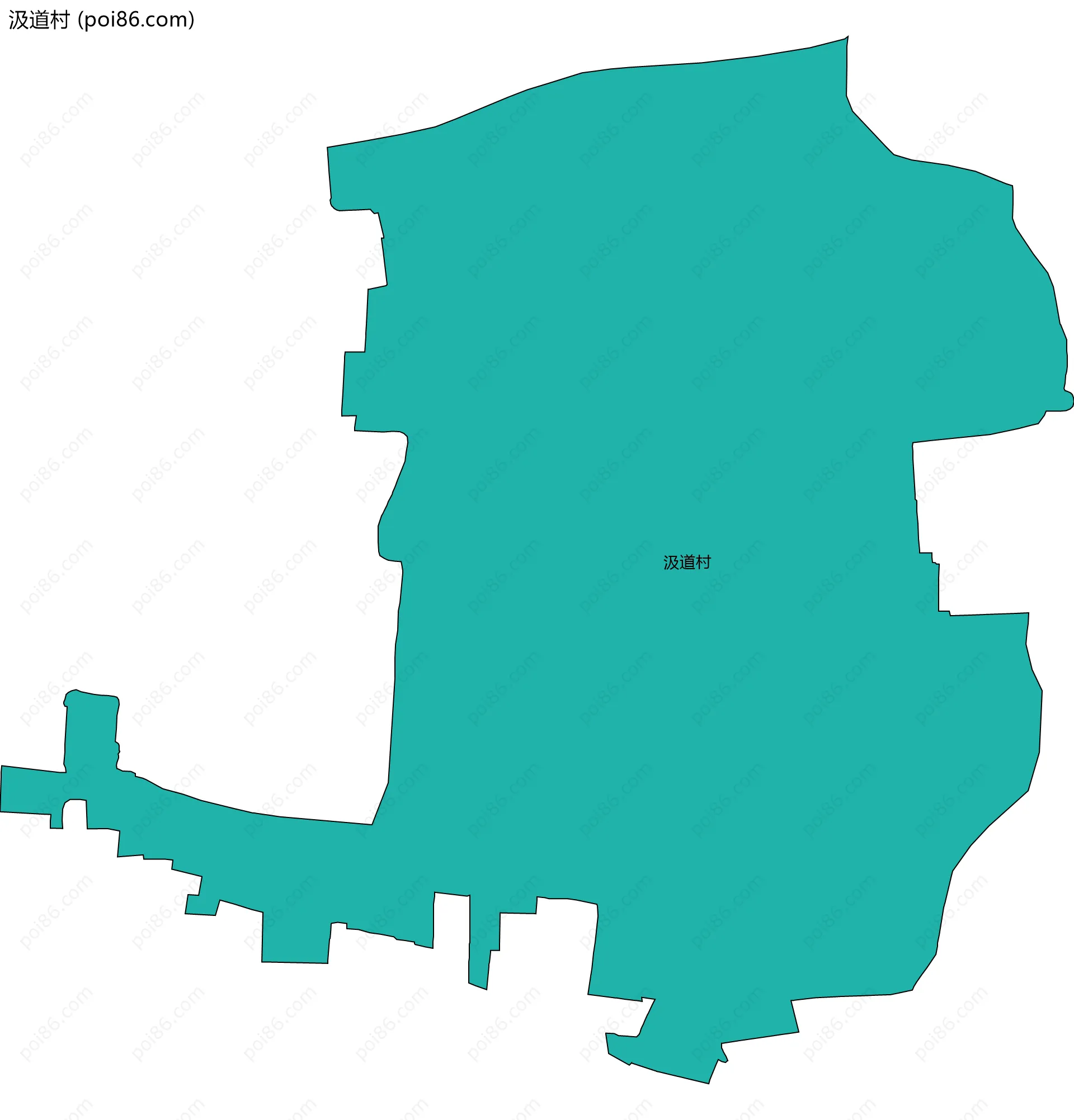 汲道村边界地图