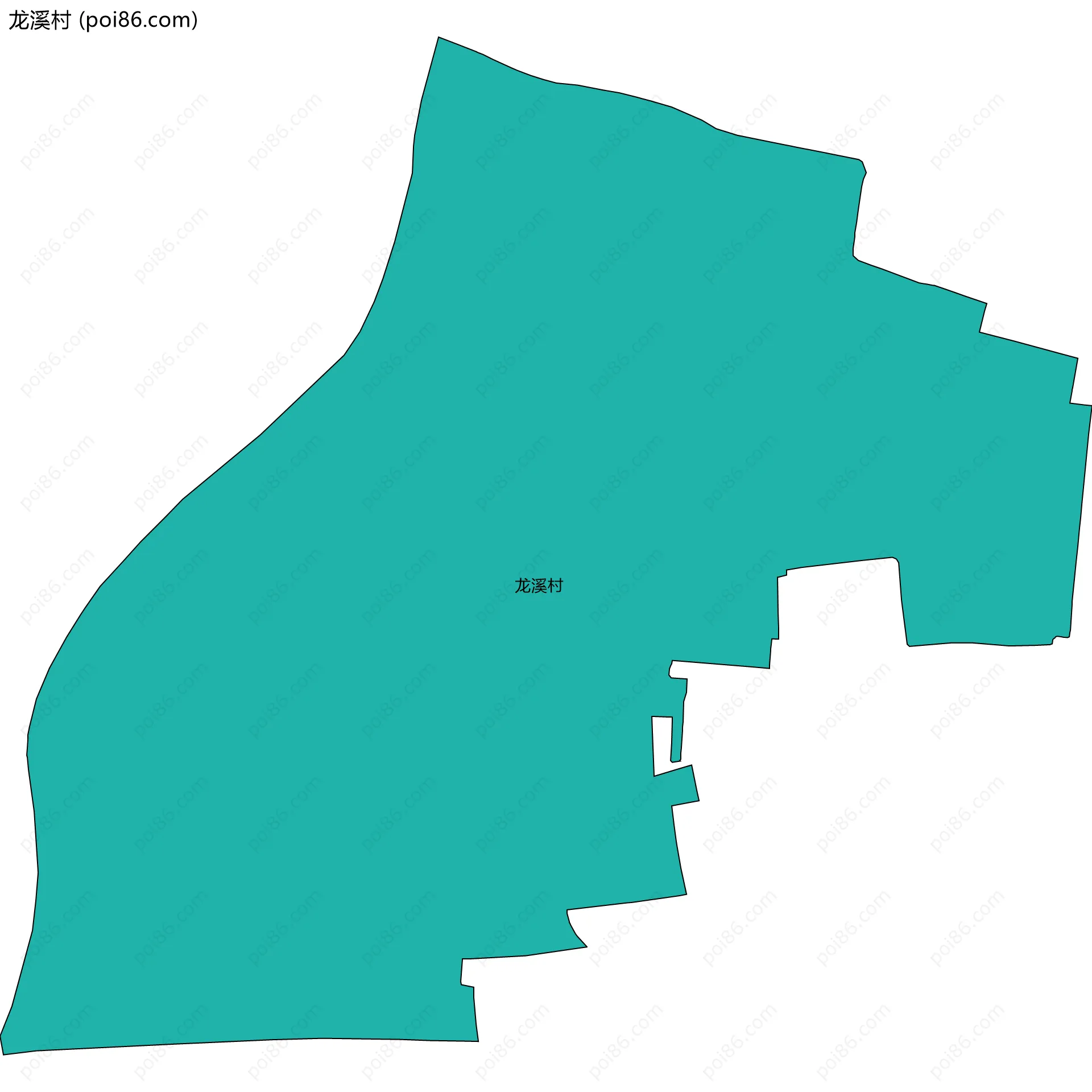 龙溪村边界地图