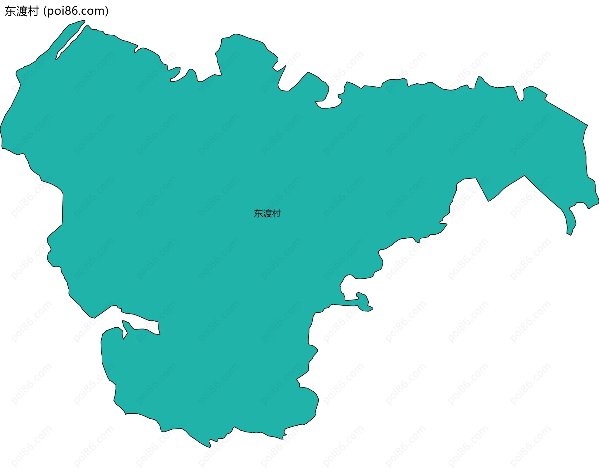 东渡村边界地图