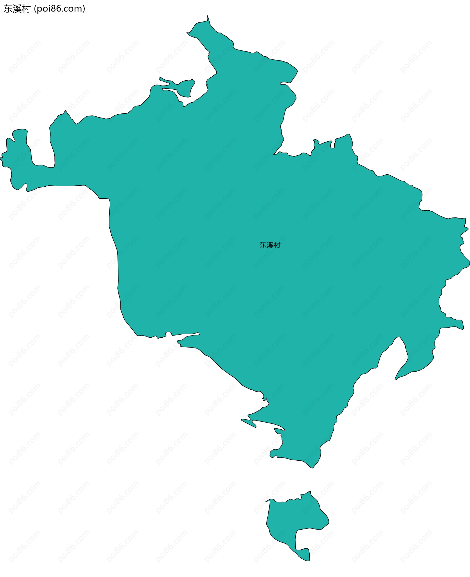 东溪村边界地图