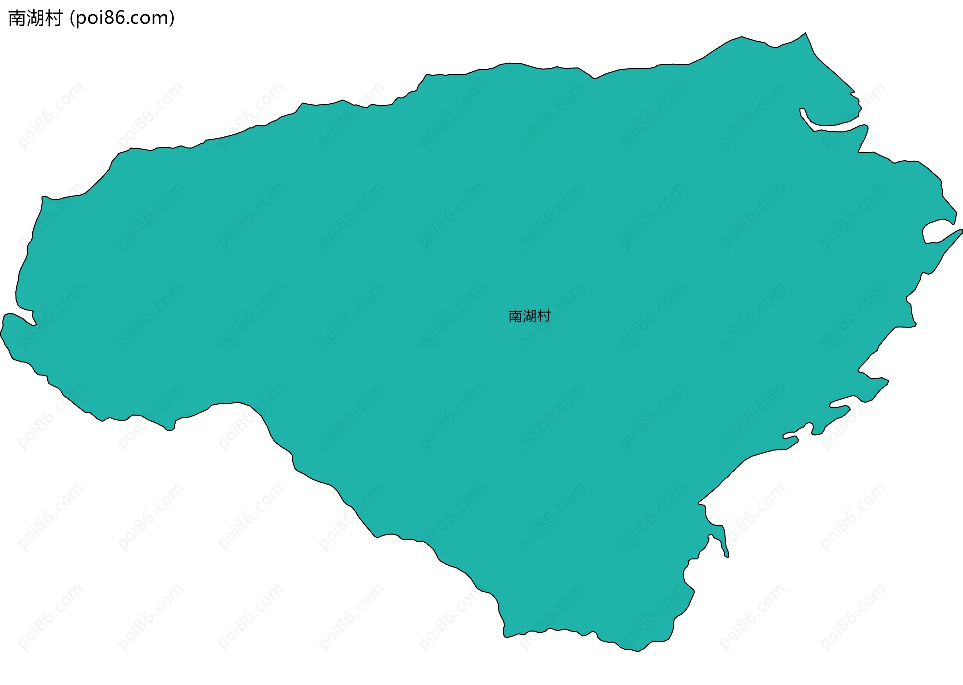南湖村边界地图