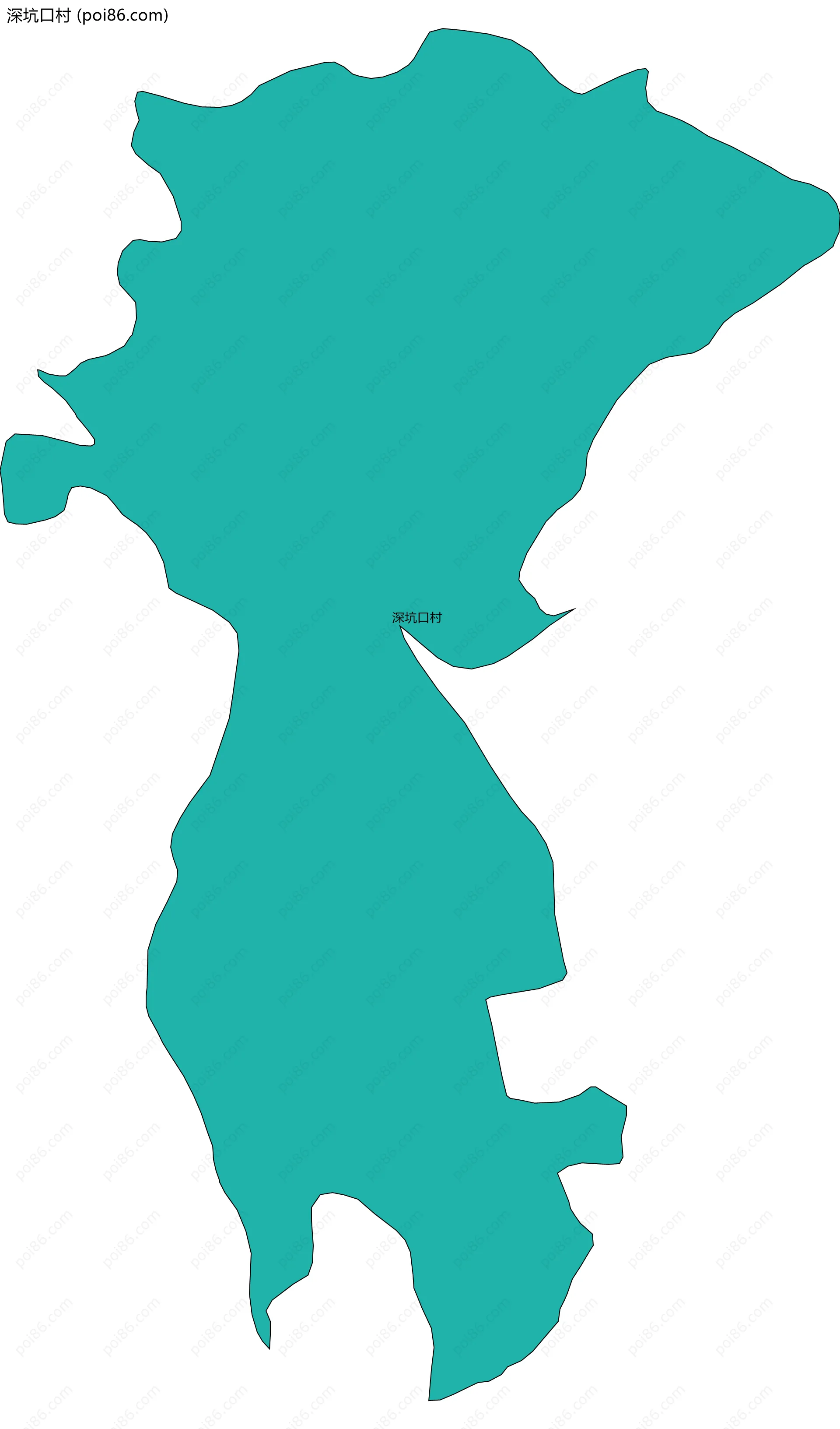 深坑口村边界地图