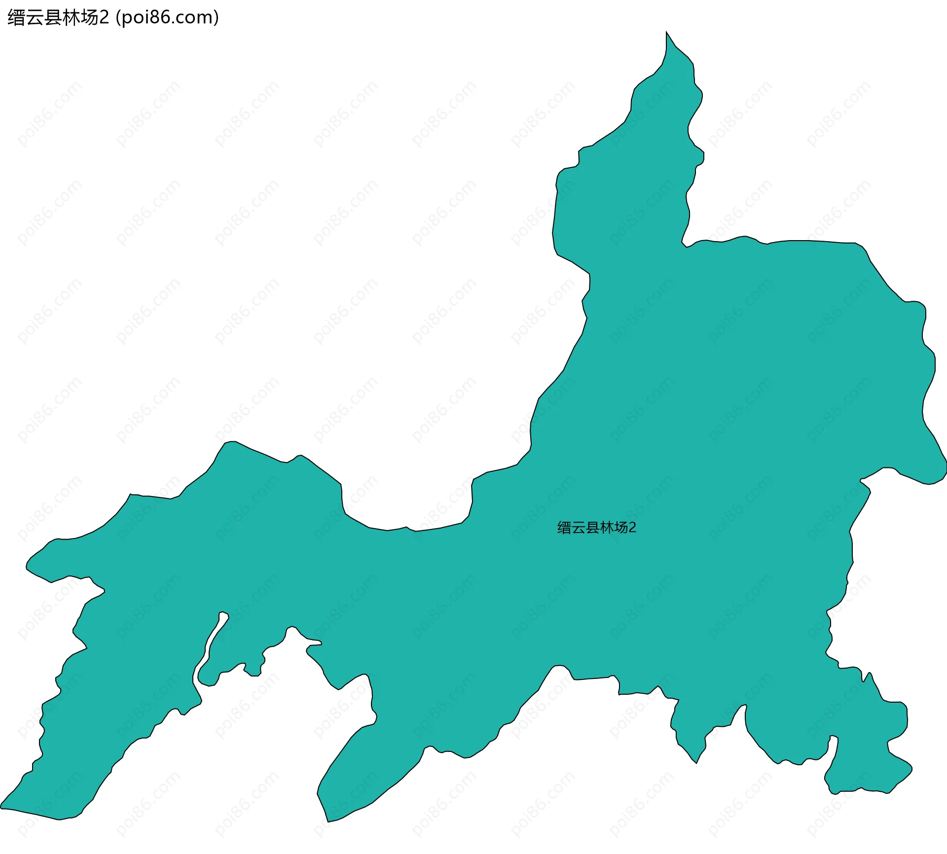 缙云县林场2边界地图