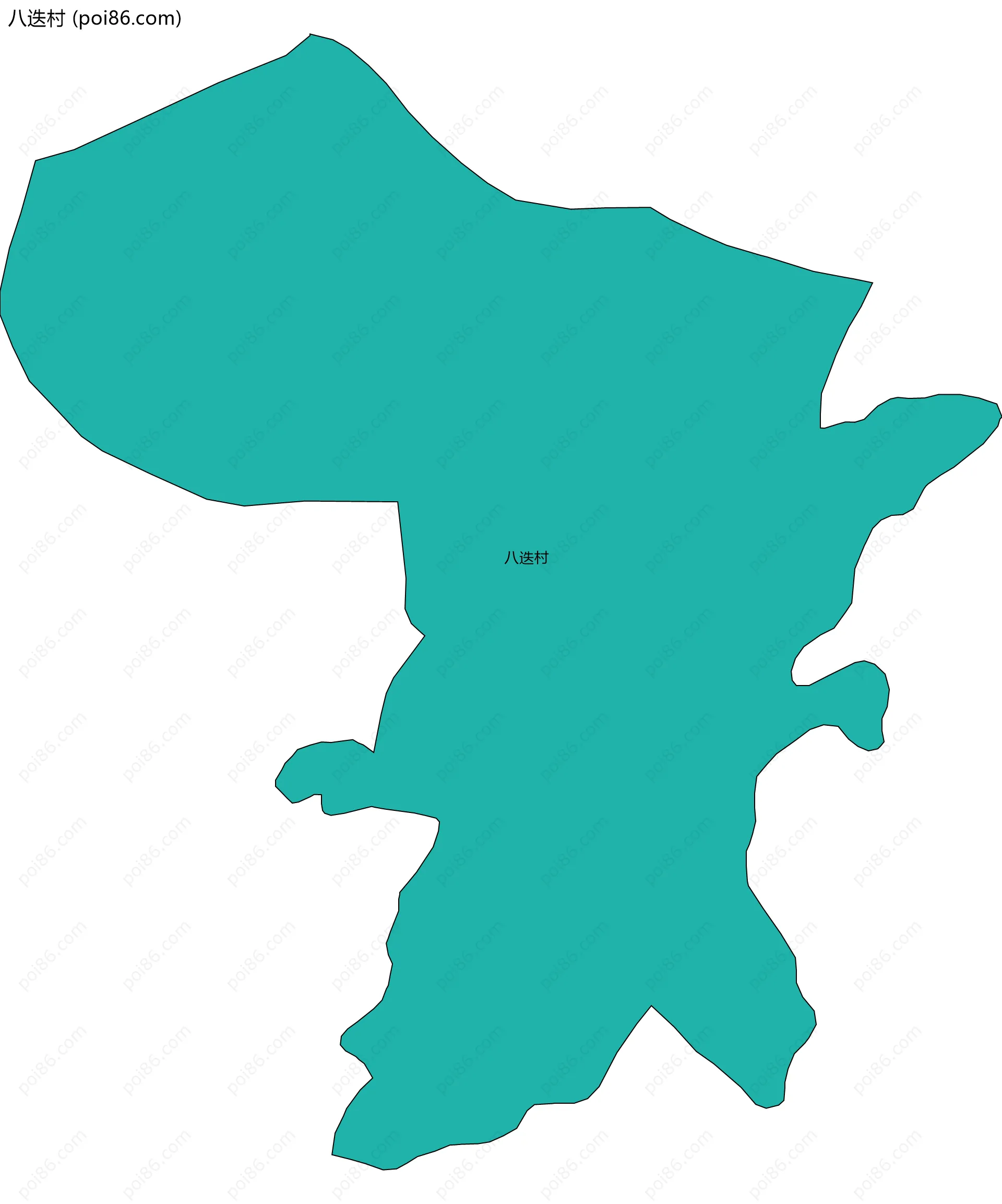 八迭村边界地图