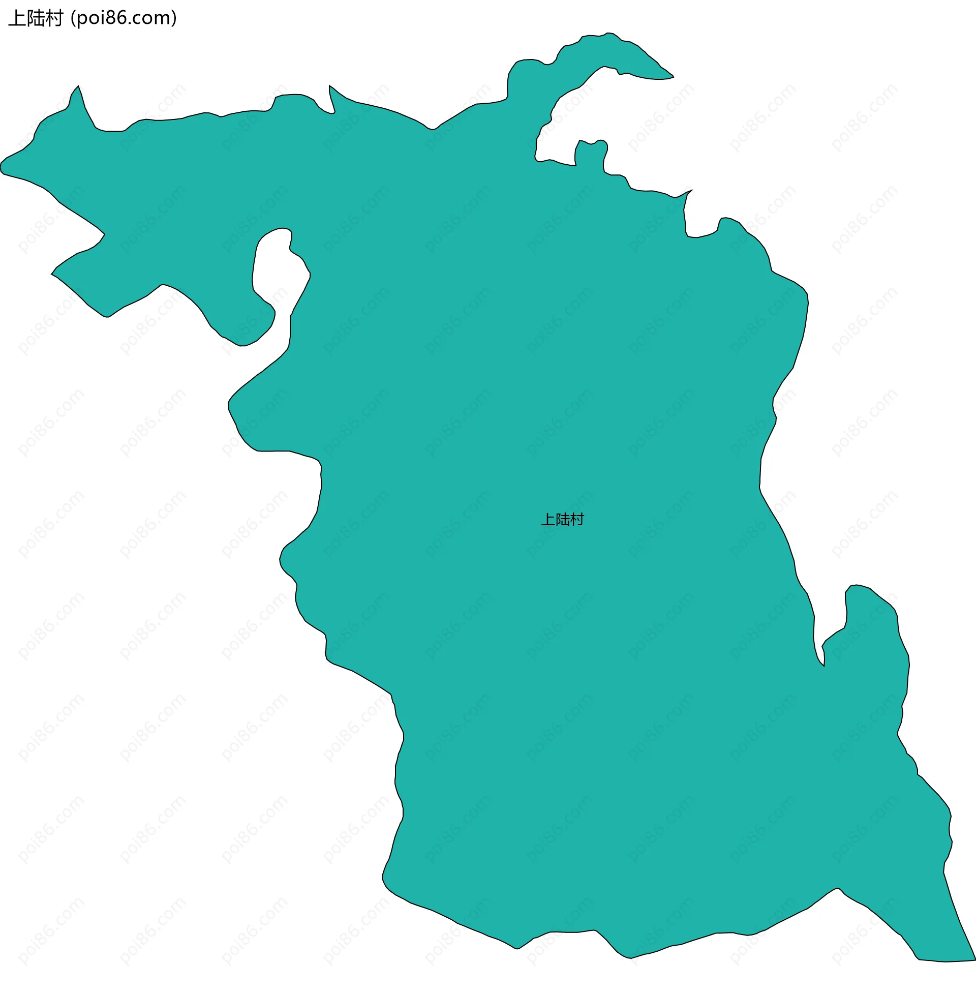 上陆村边界地图