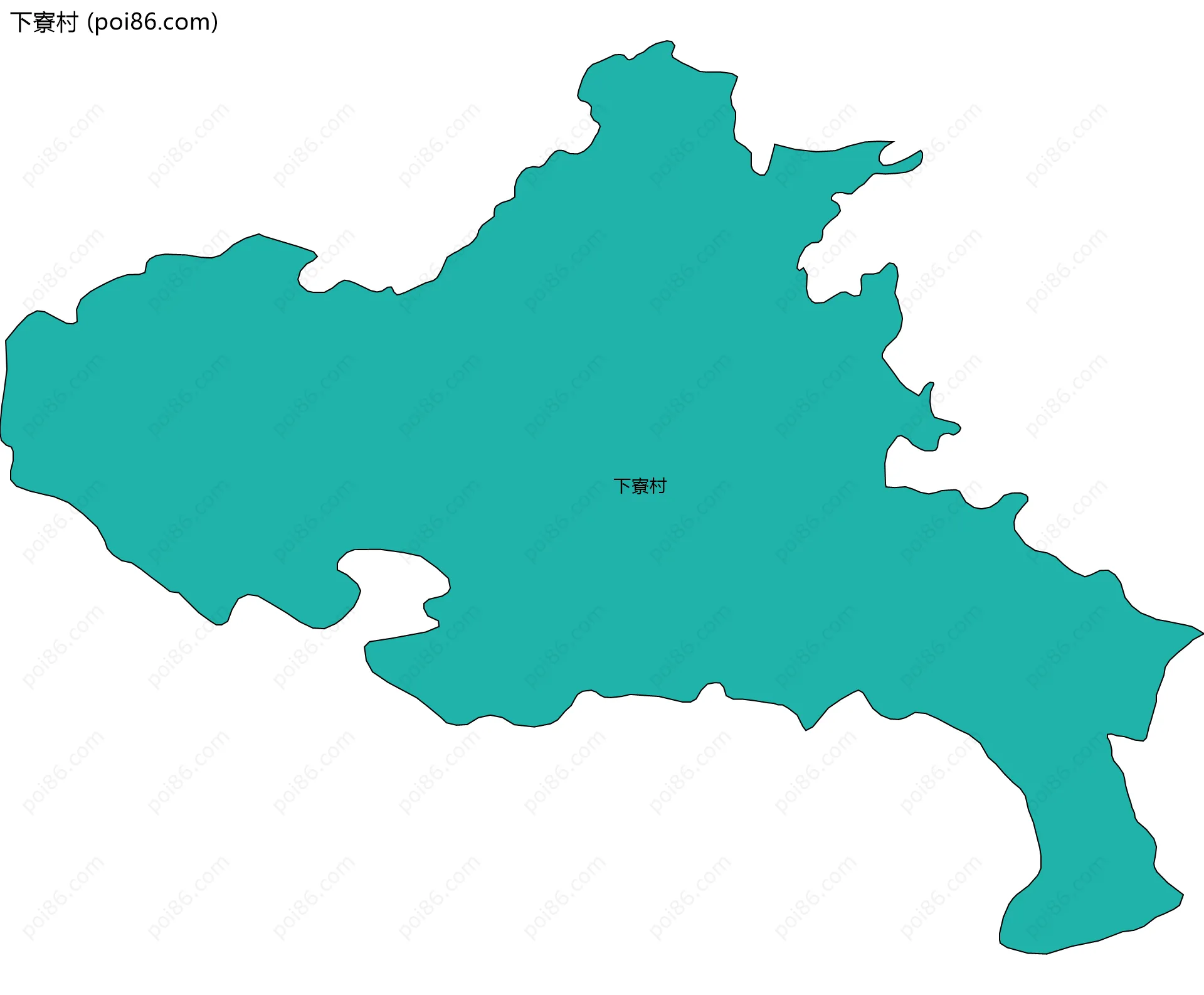 下寮村边界地图