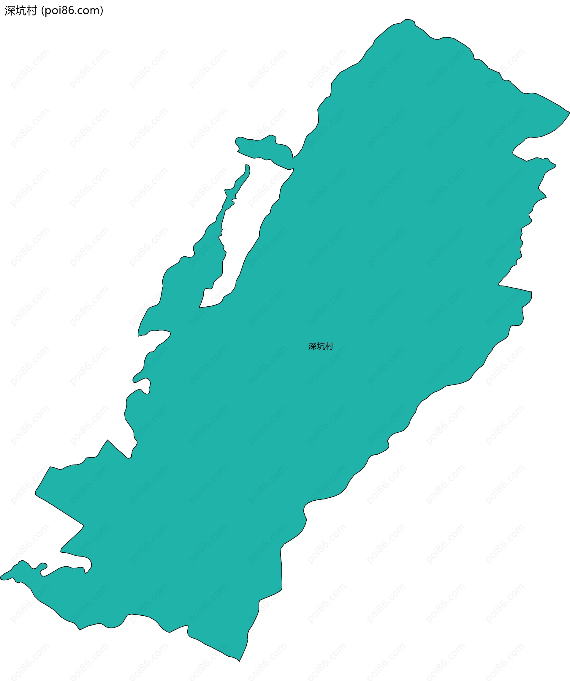 深坑村边界地图
