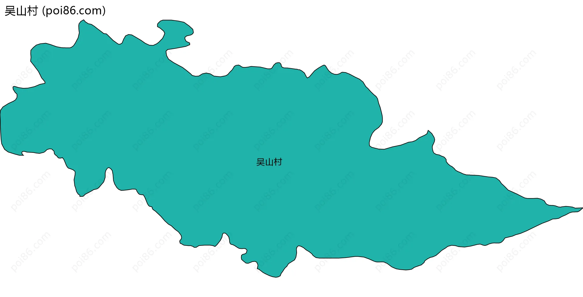 吴山村边界地图