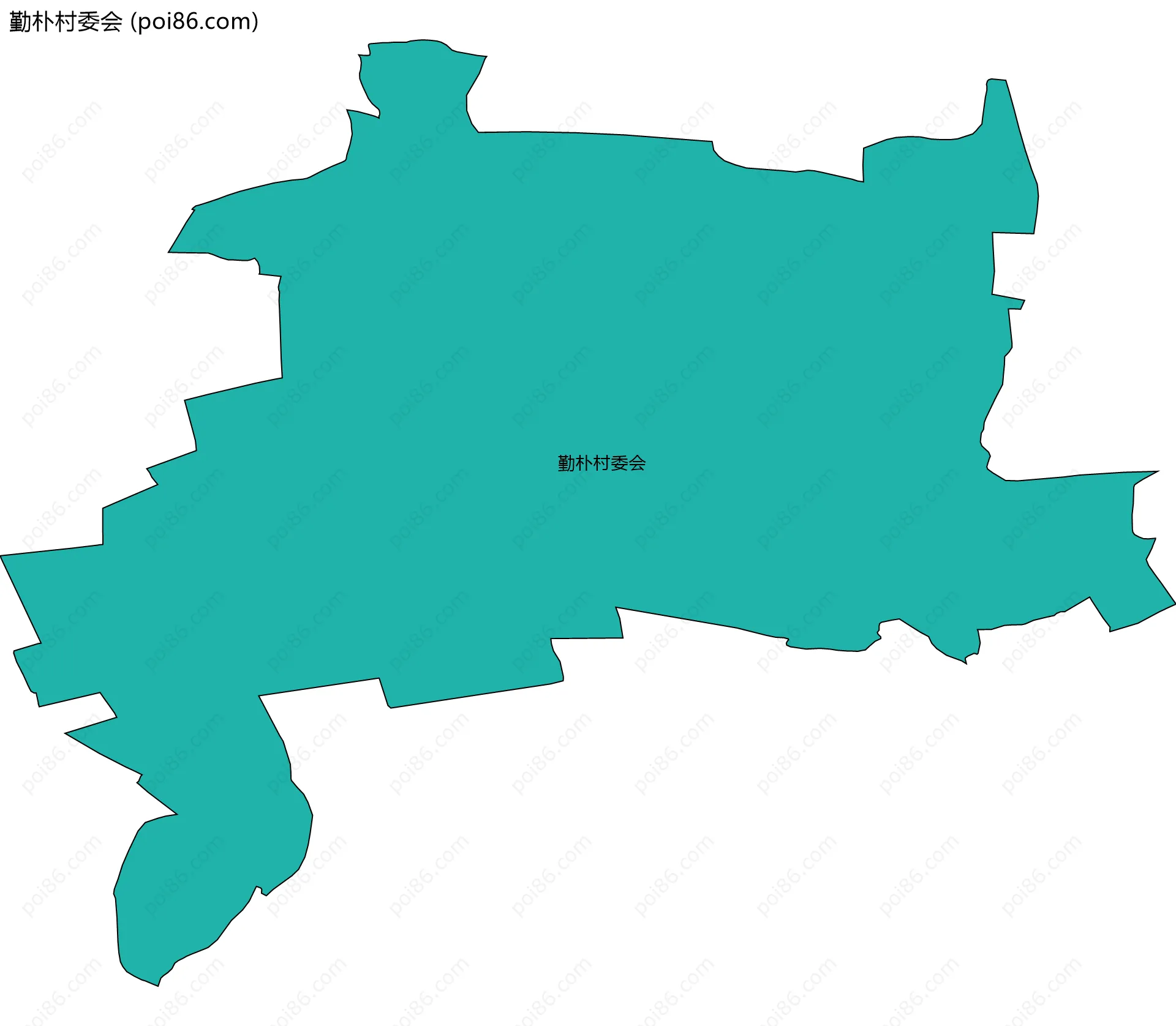 勤朴村委会边界地图