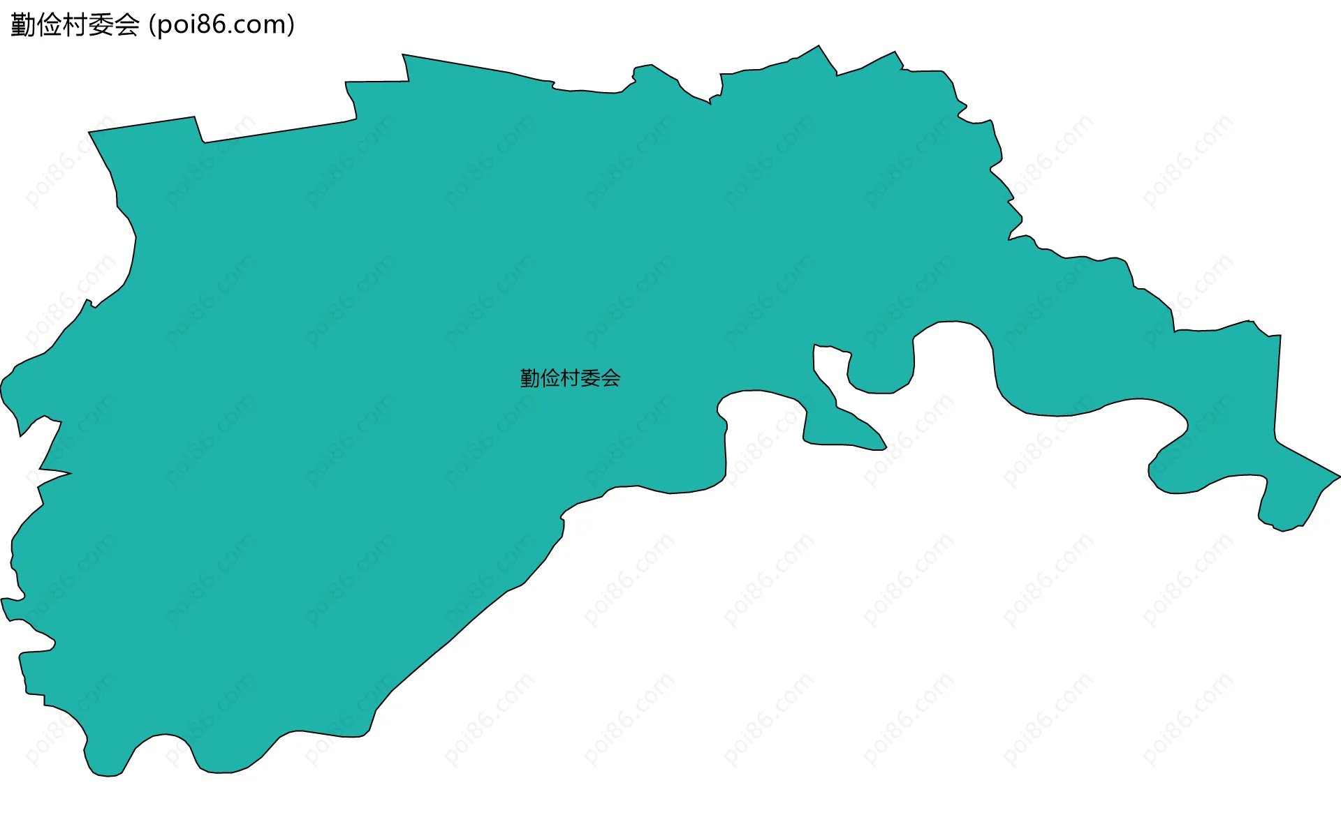 勤俭村委会边界地图