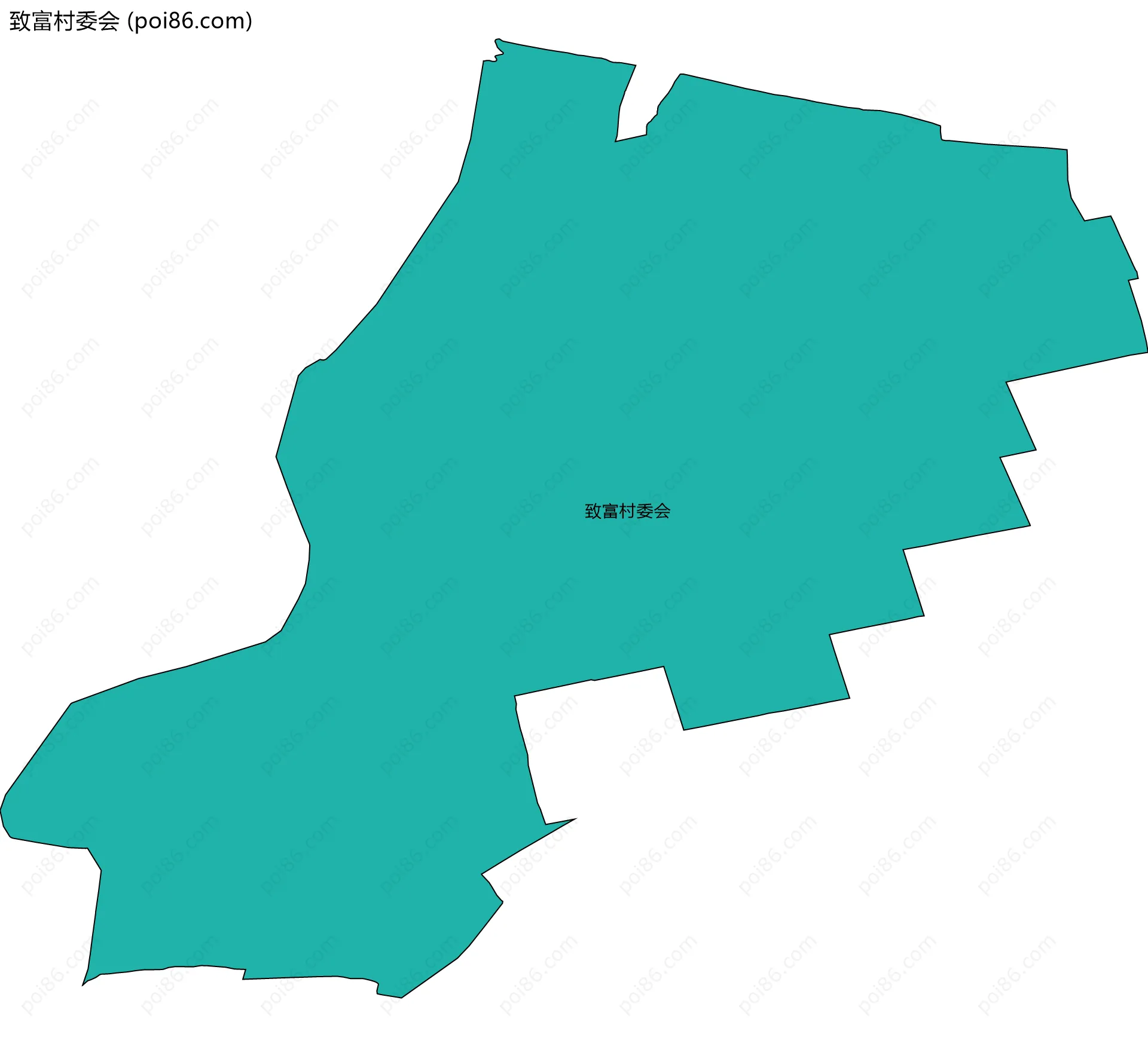 致富村委会边界地图