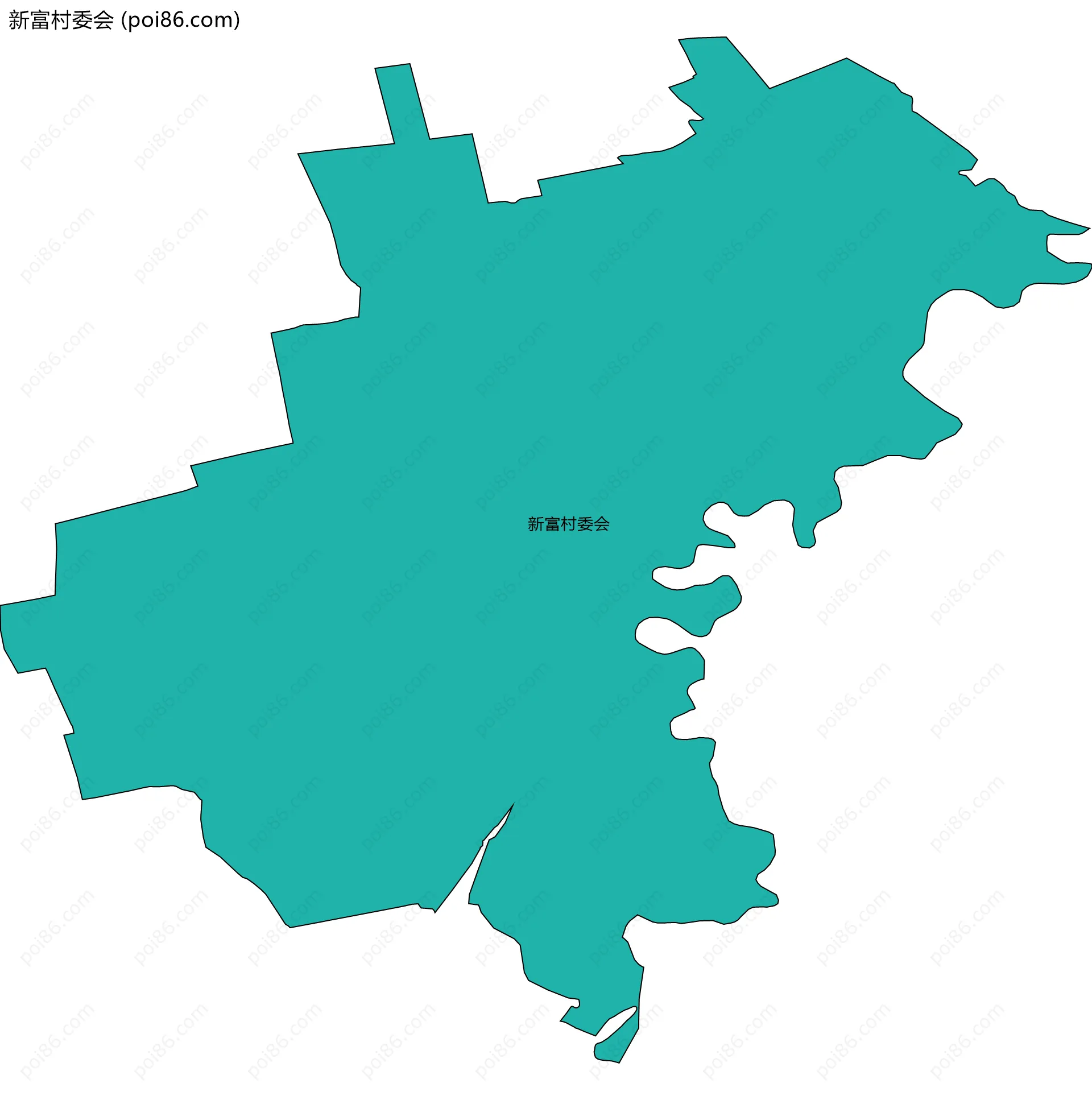 新富村委会边界地图