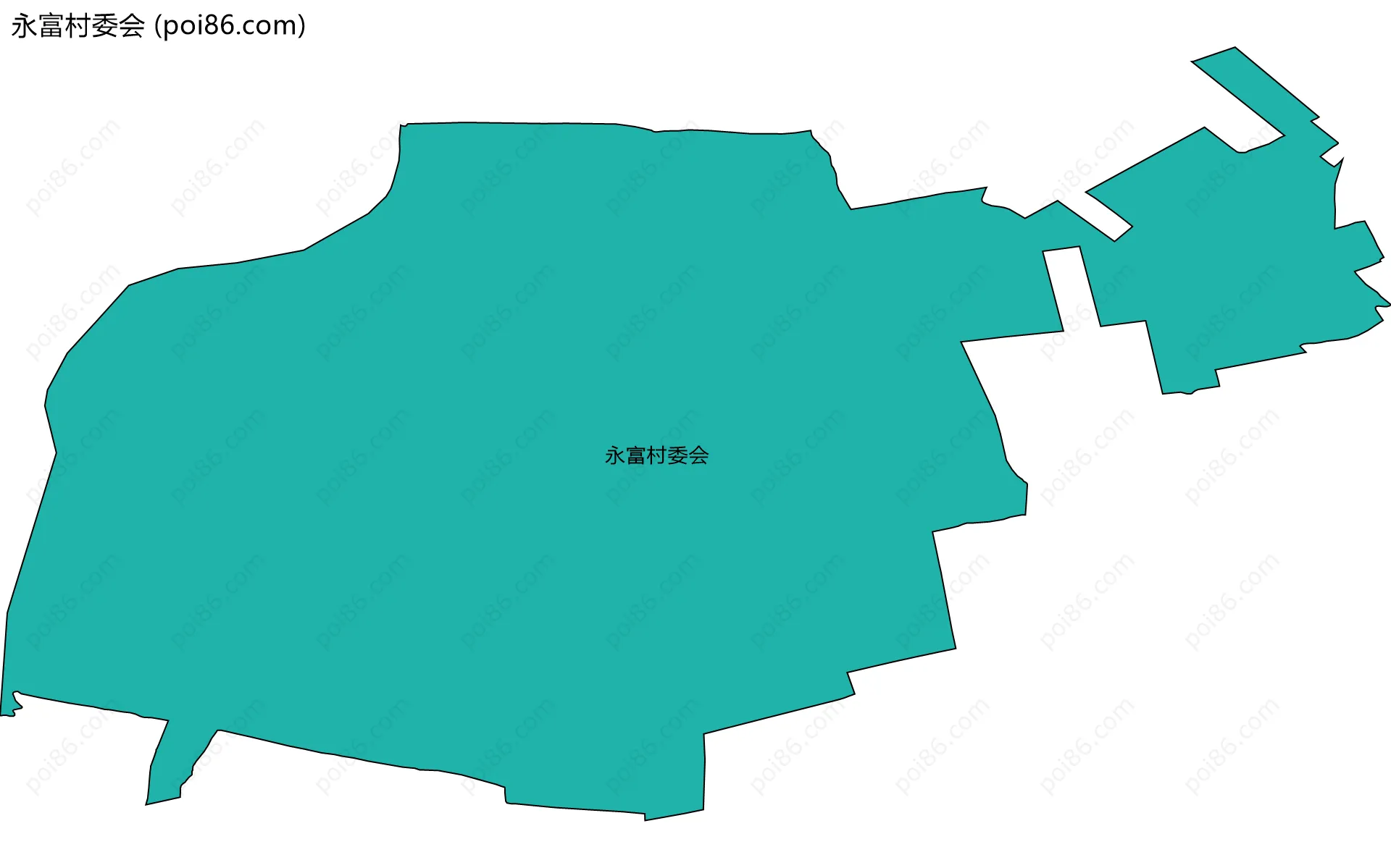 永富村委会边界地图