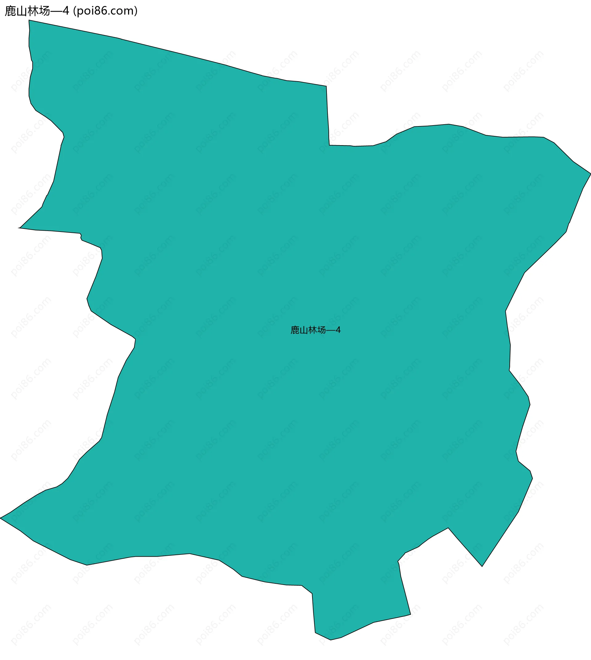 鹿山林场—4边界地图
