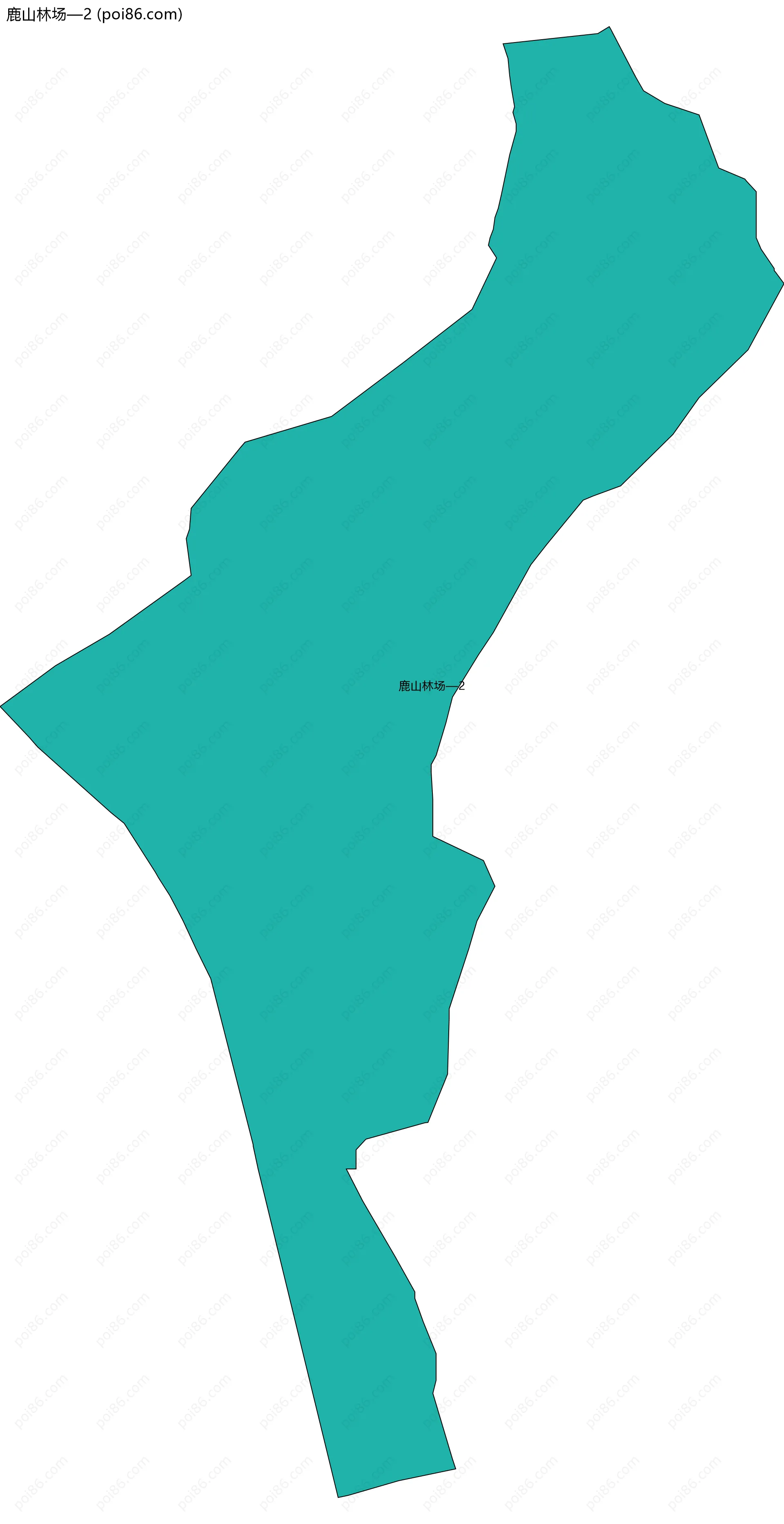 鹿山林场—2边界地图