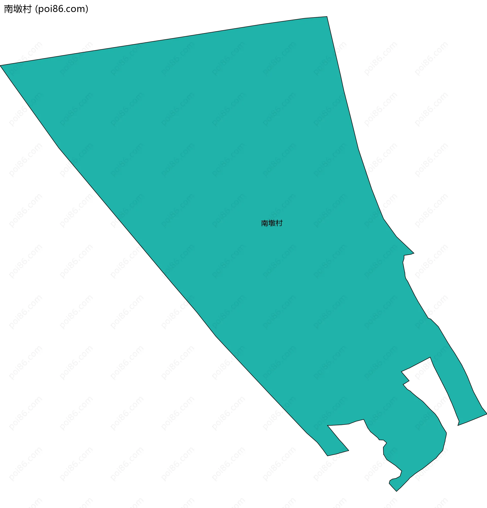 南墩村边界地图