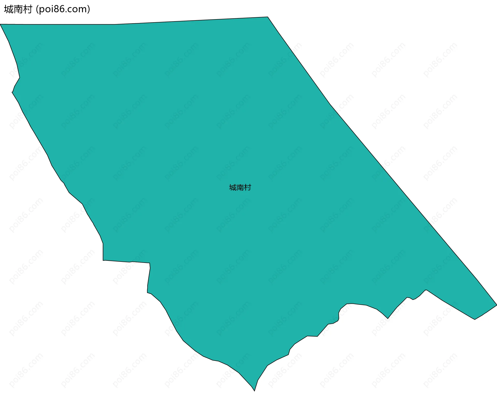 城南村边界地图