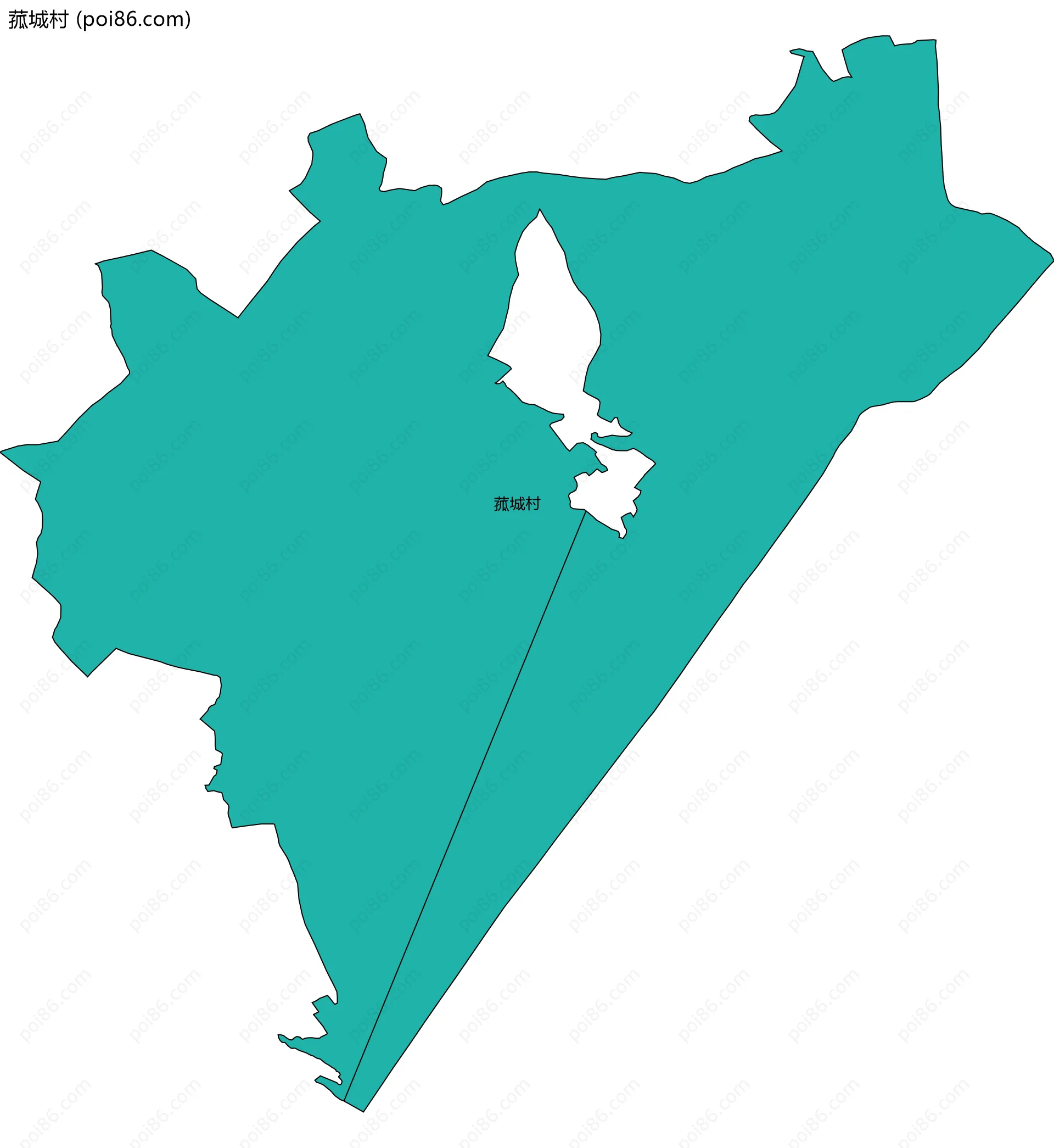 菰城村边界地图