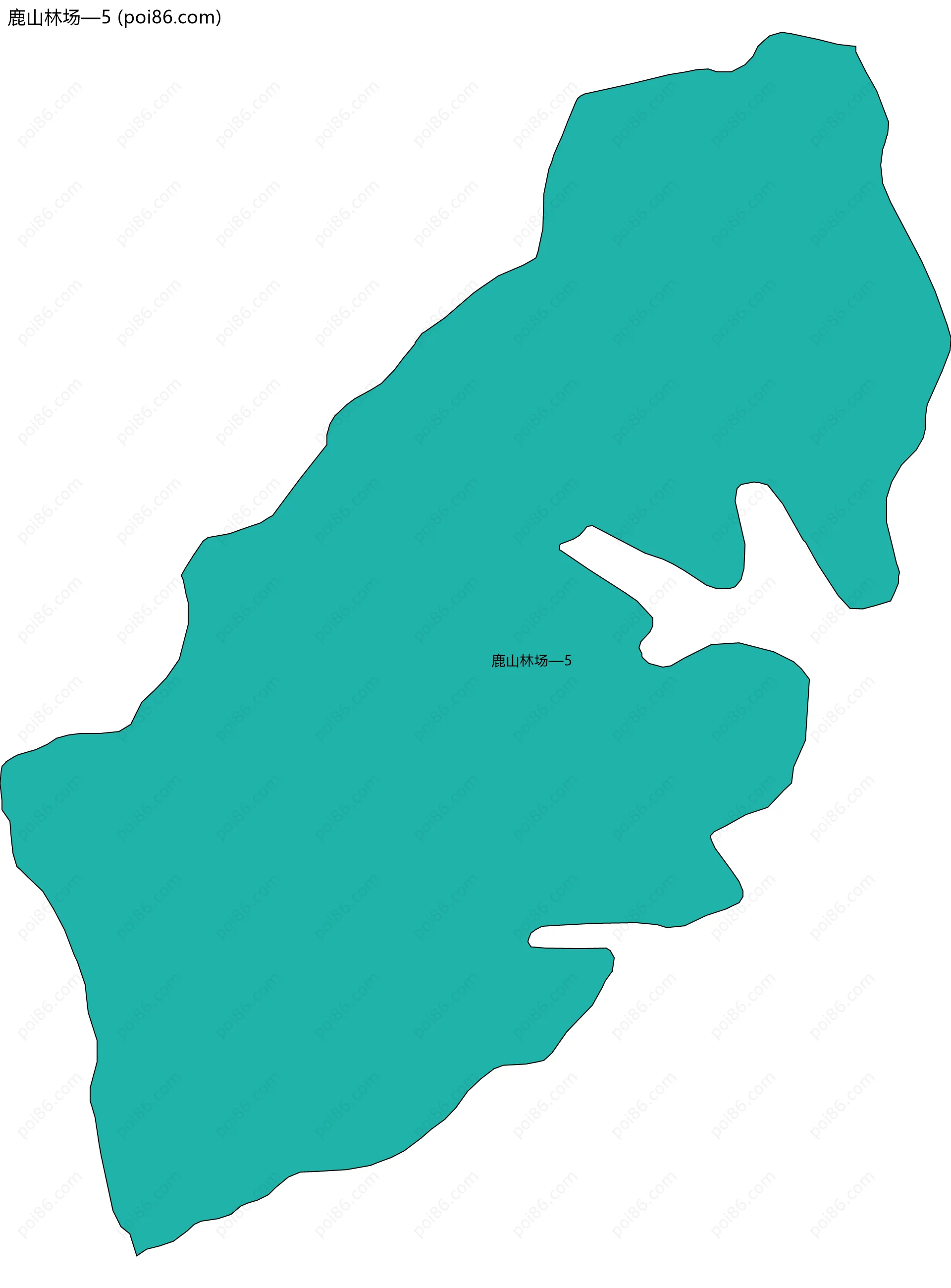 鹿山林场—5边界地图