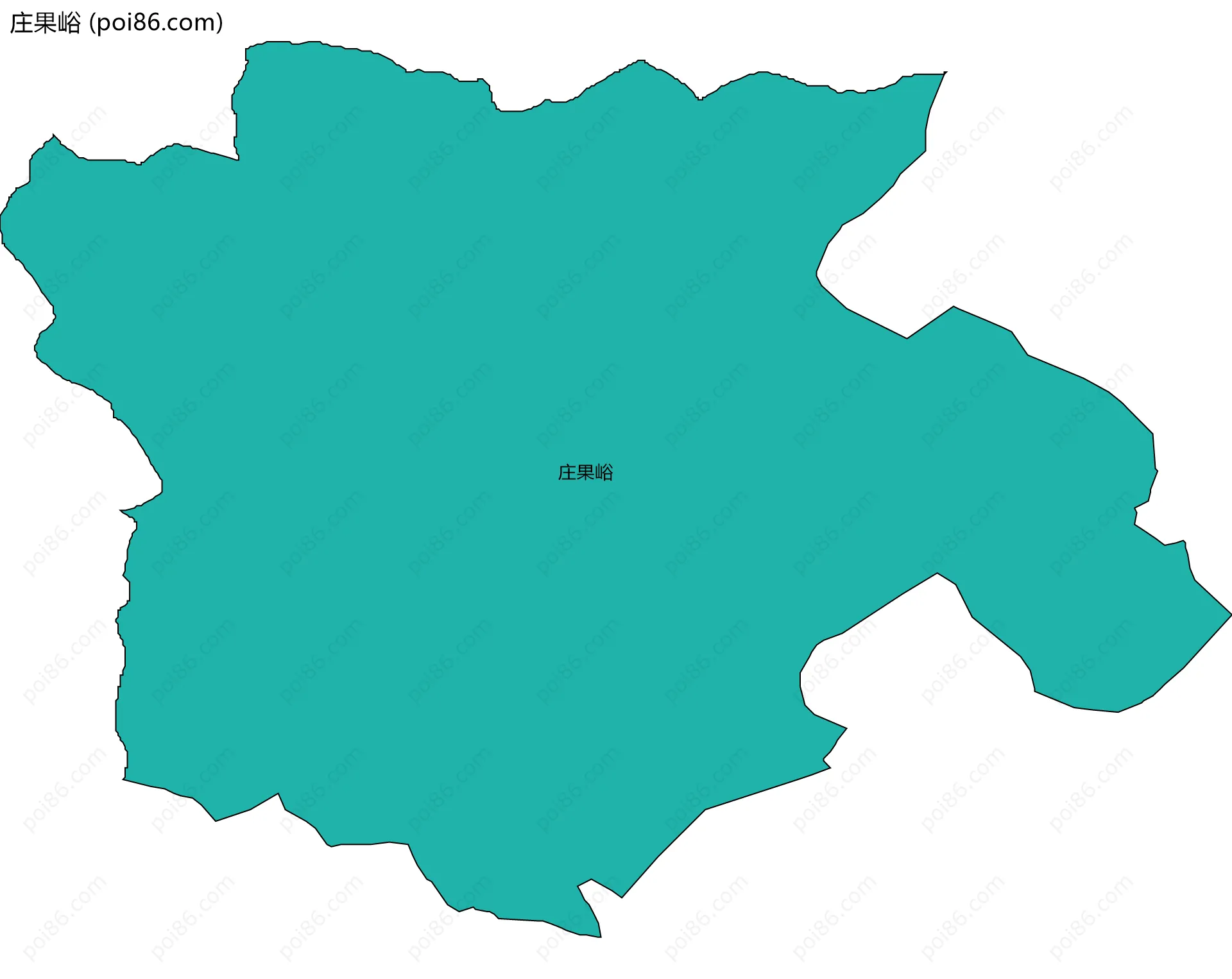 庄果峪边界地图