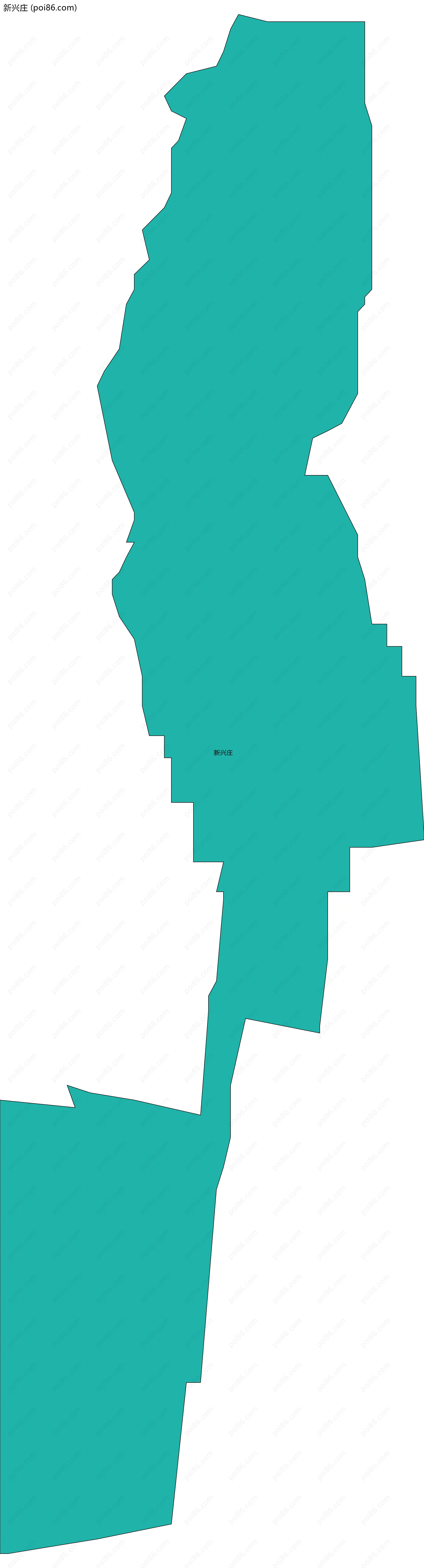 新兴庄边界地图