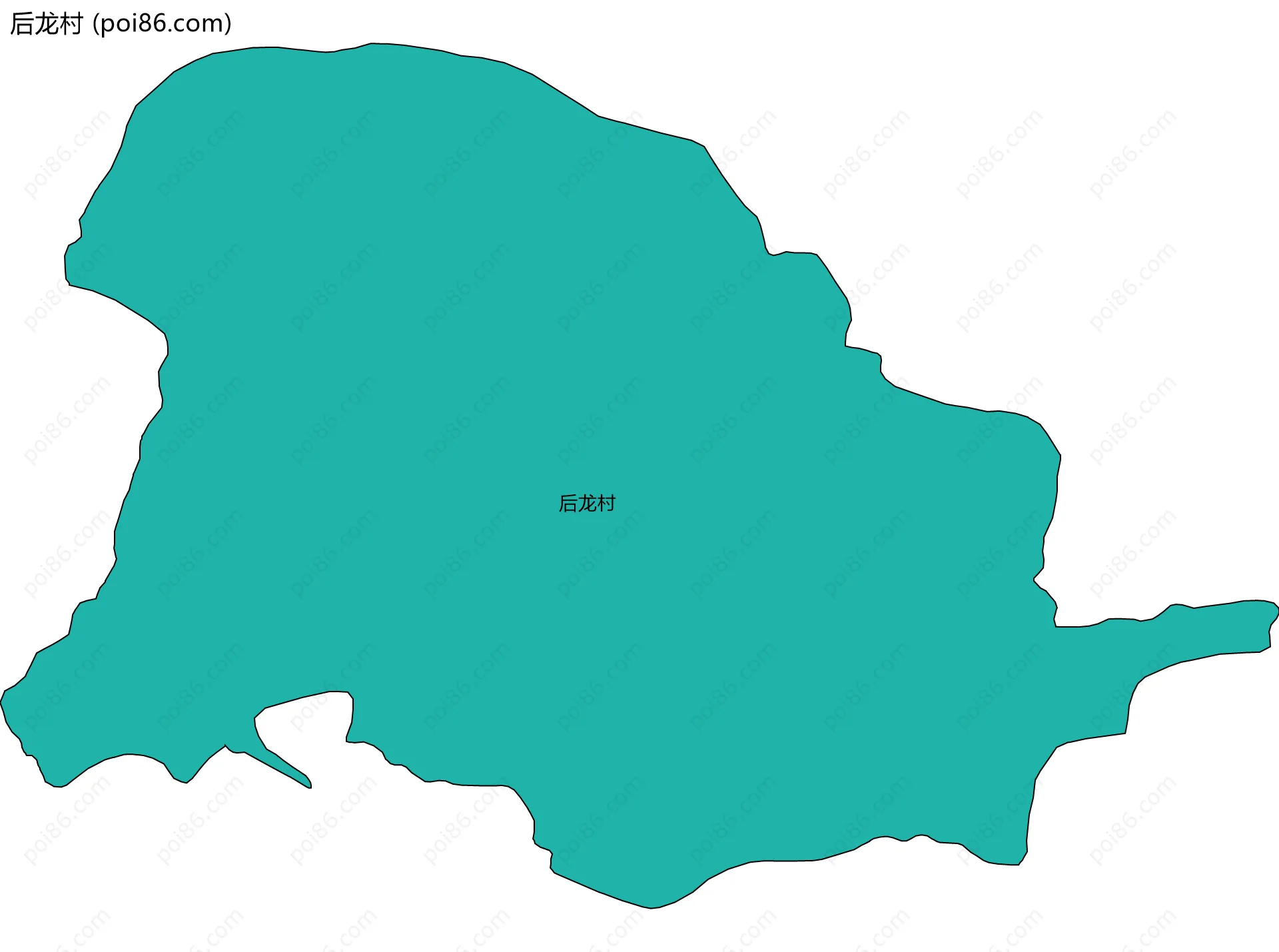 后龙村边界地图