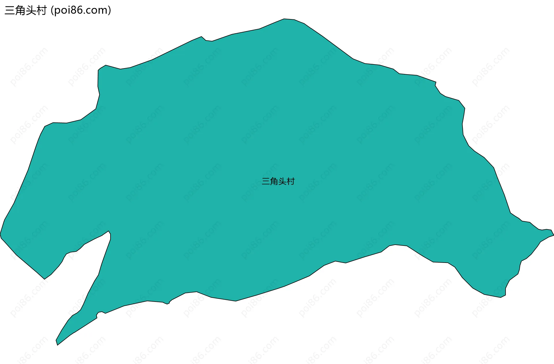 三角头村边界地图