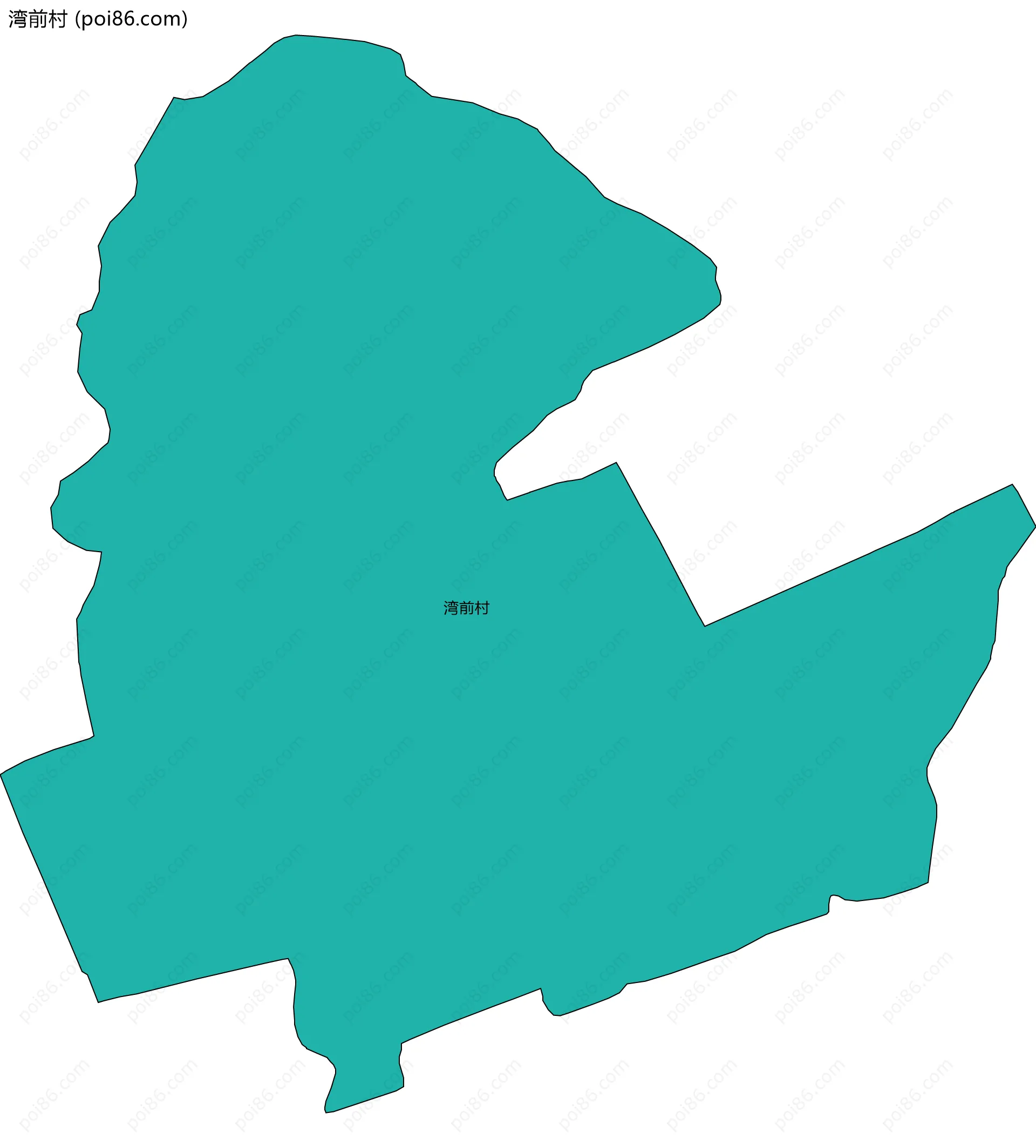 湾前村边界地图