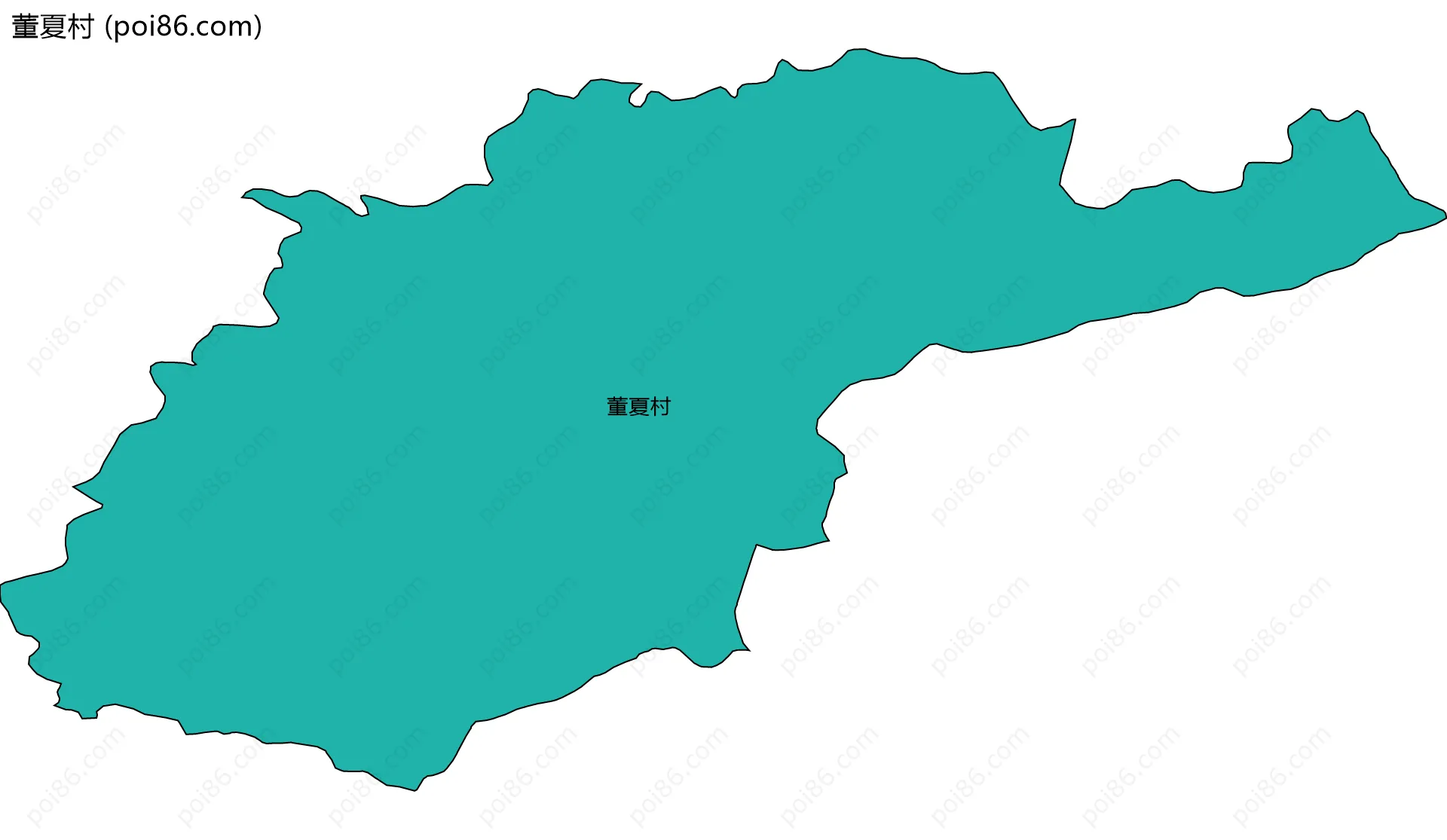 董夏村边界地图