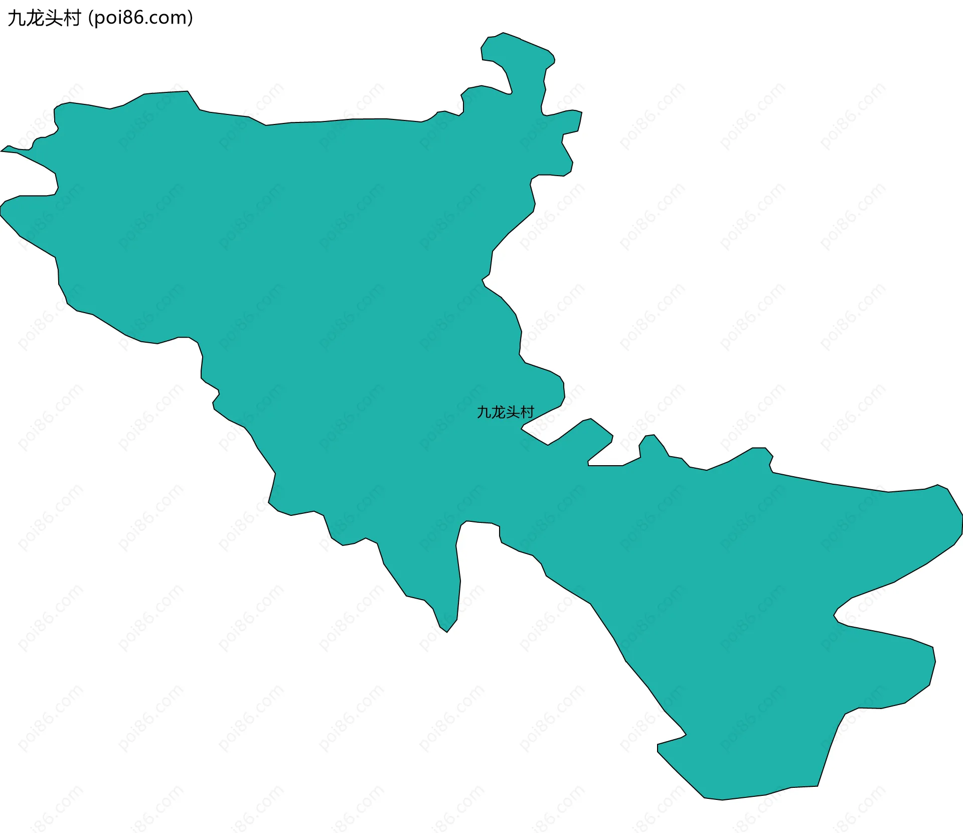 九龙头村边界地图