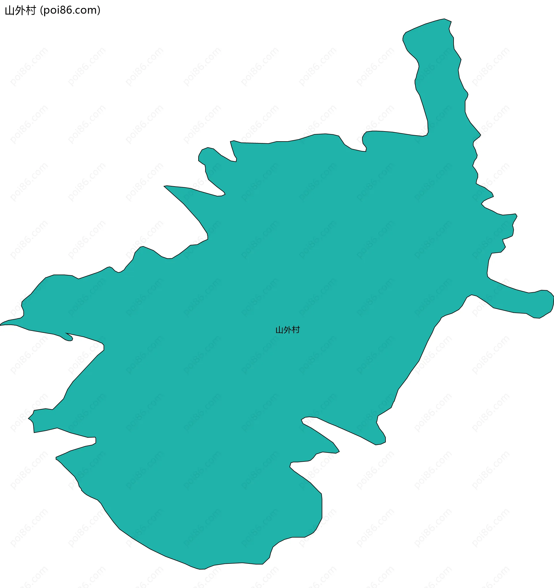 山外村边界地图