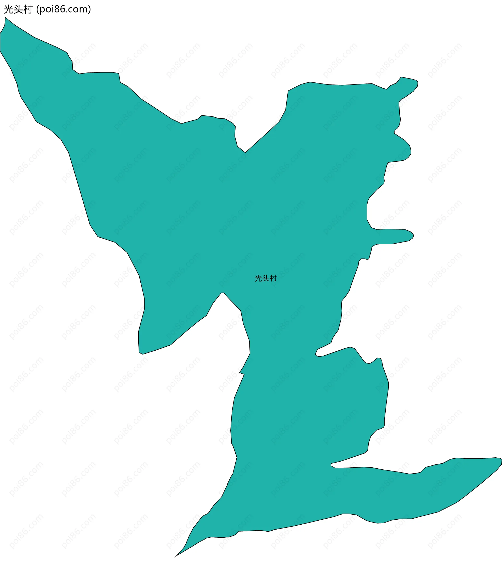 光头村边界地图