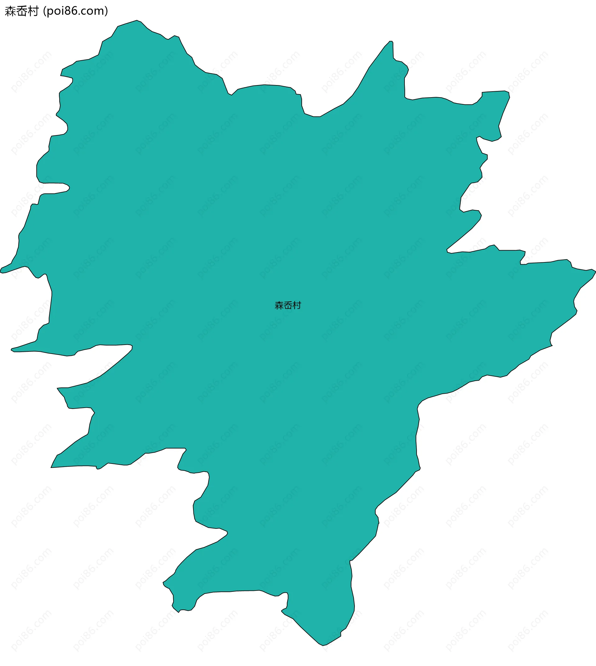 森岙村边界地图