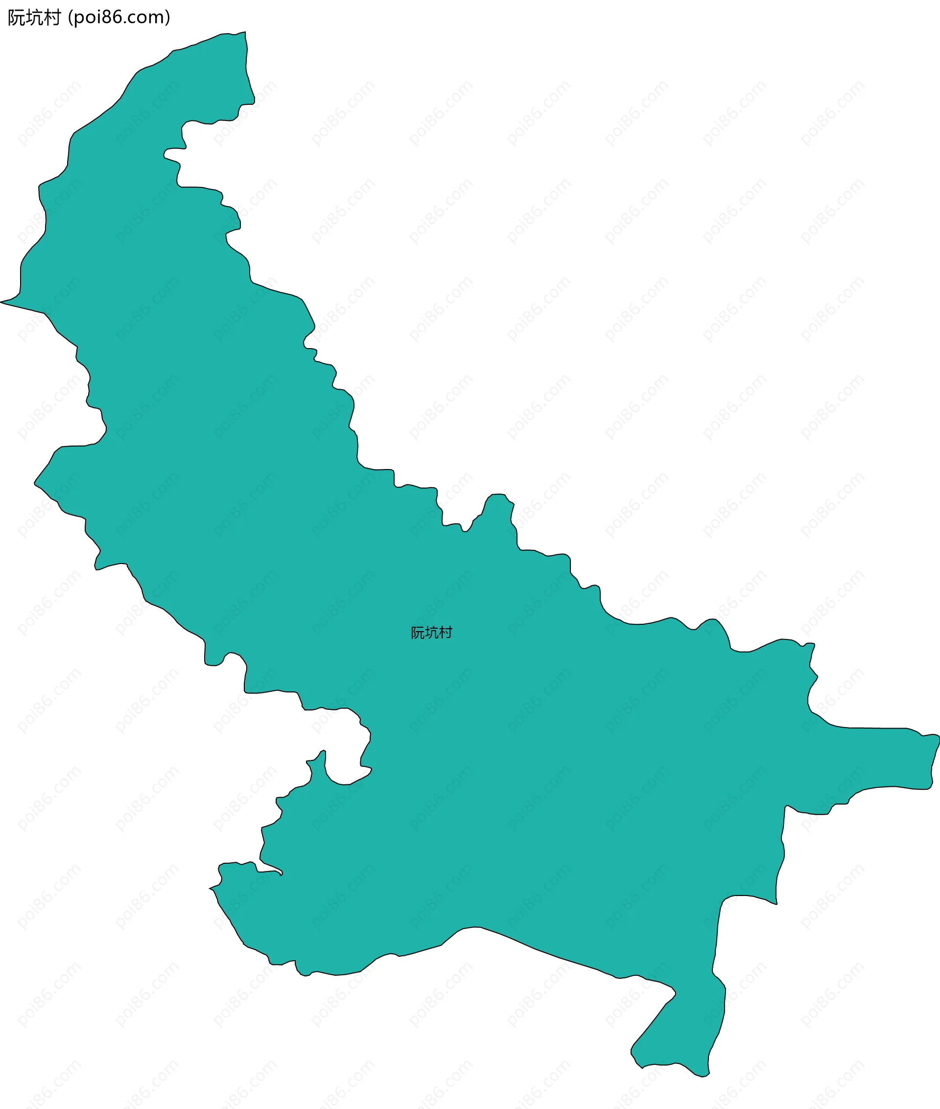 阮坑村边界地图