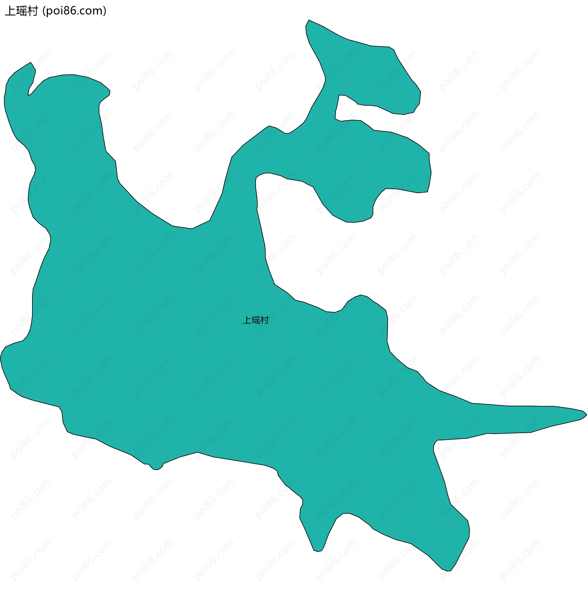 上瑶村边界地图