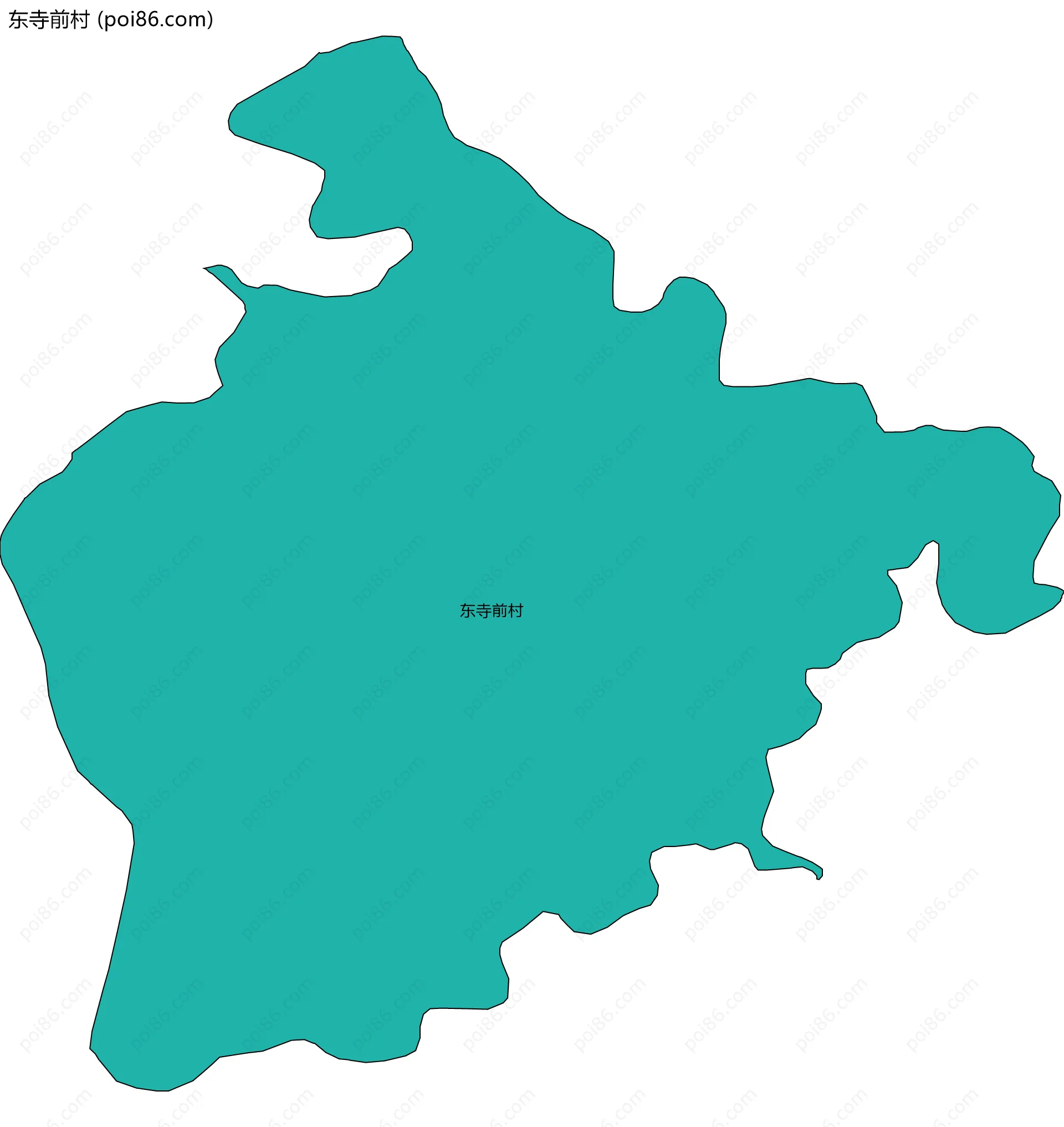 东寺前村边界地图