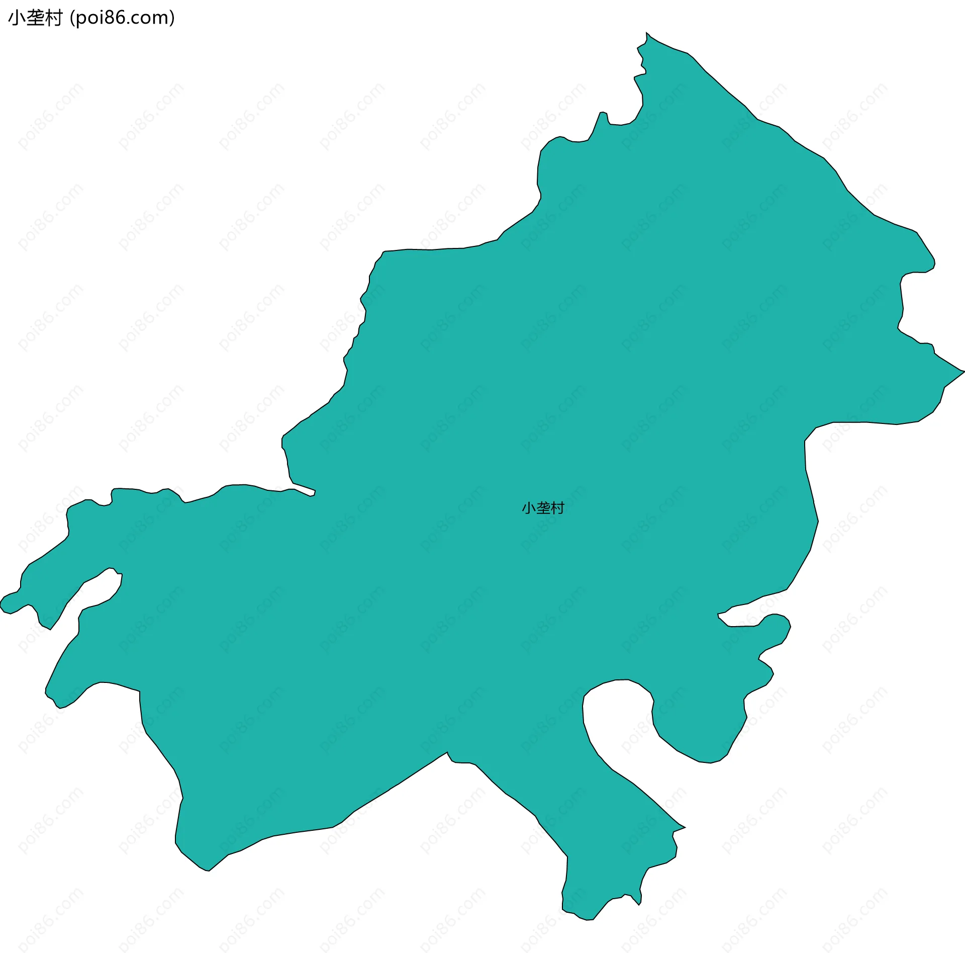 小垄村边界地图