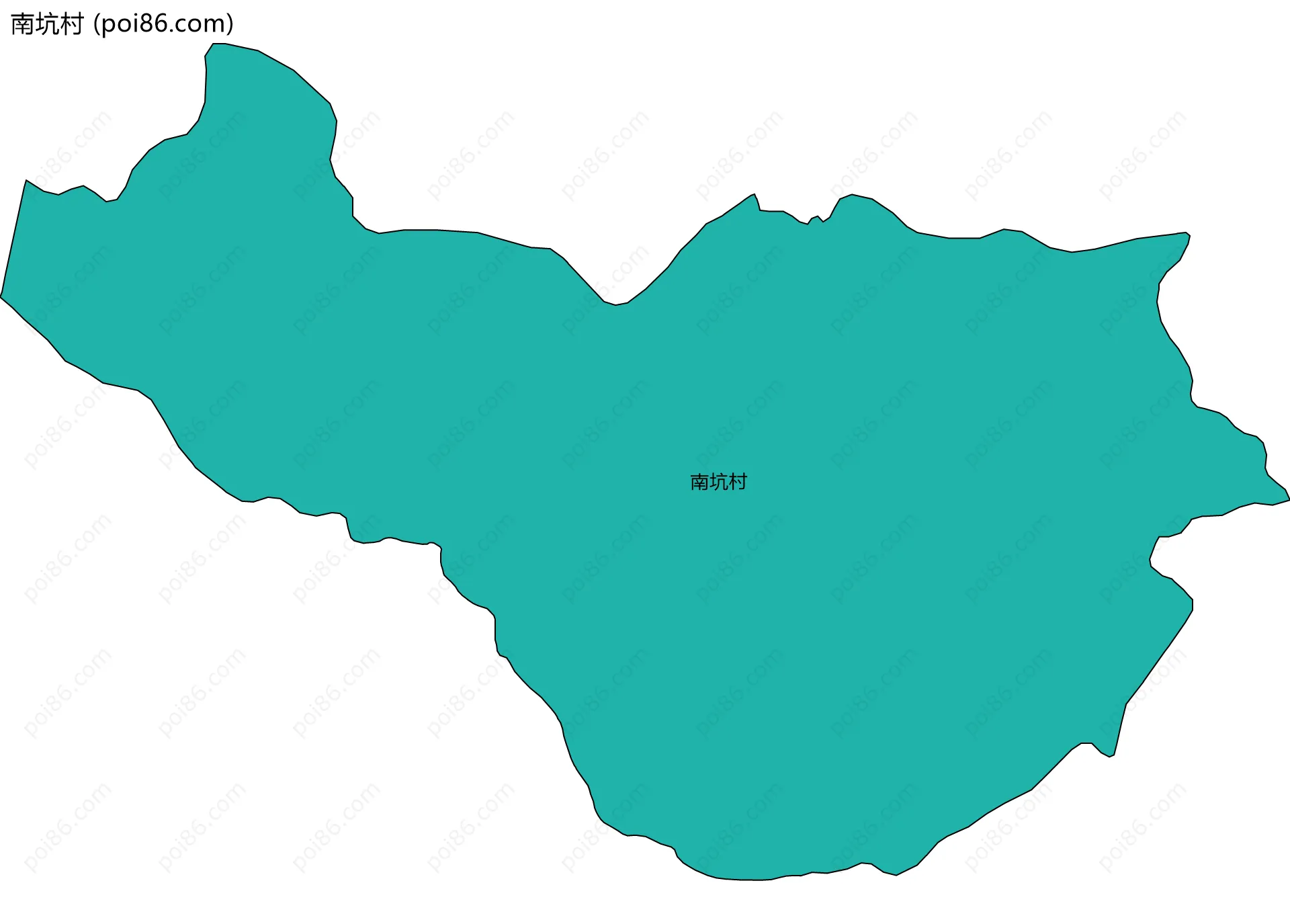 南坑村边界地图