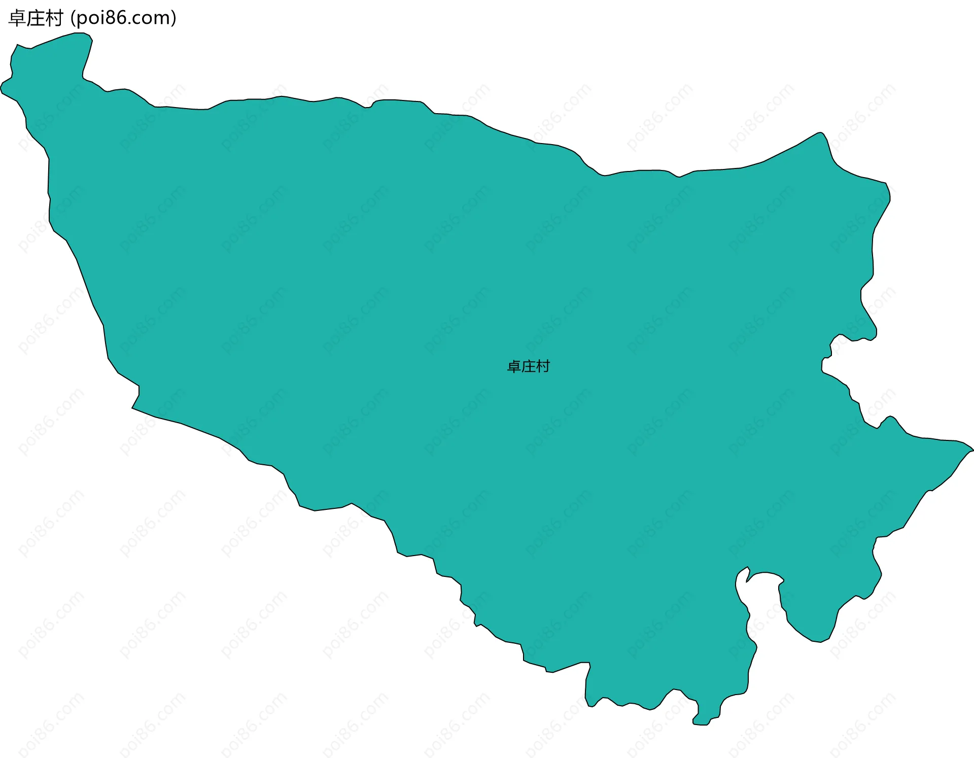 卓庄村边界地图