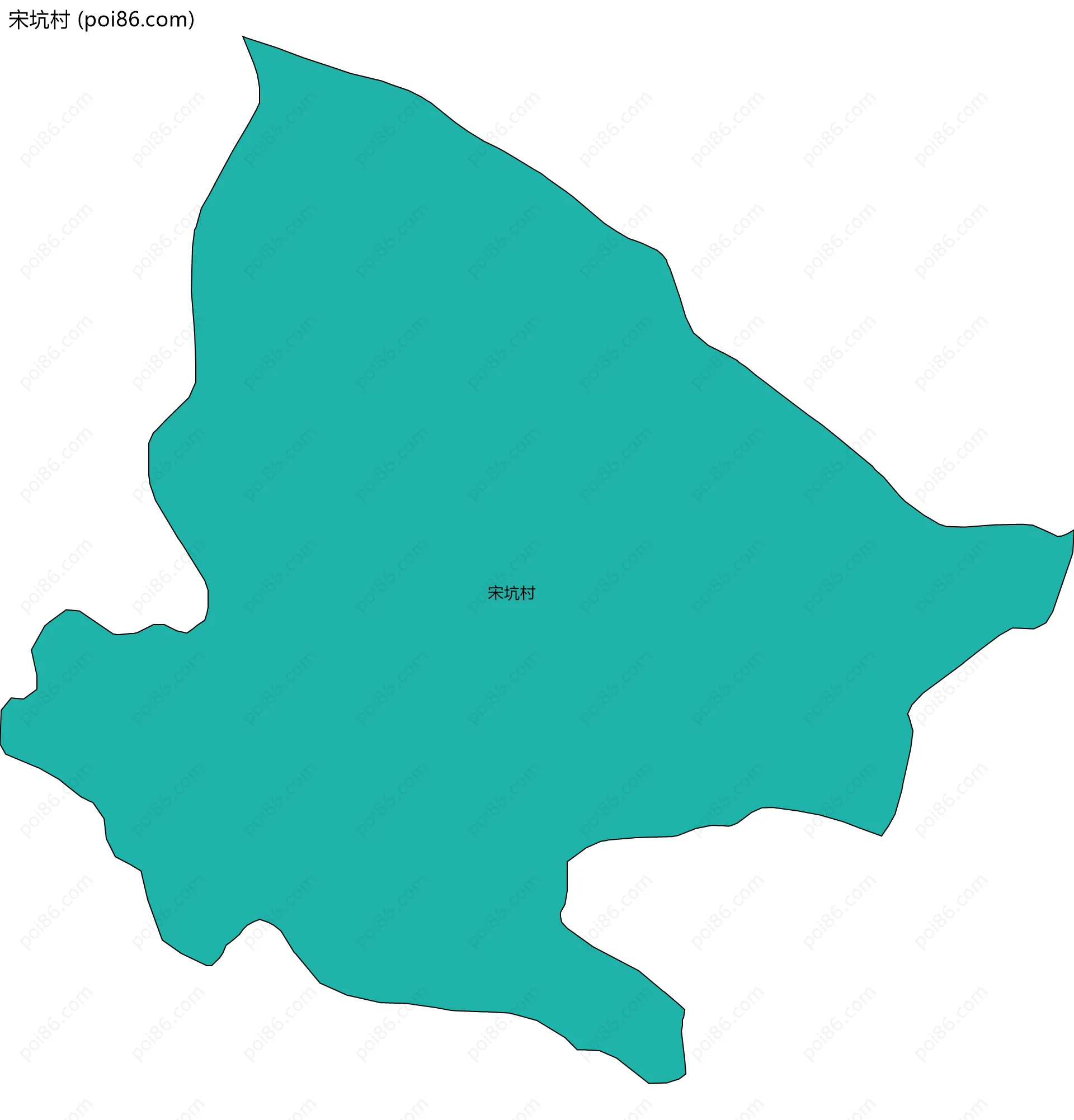 宋坑村边界地图