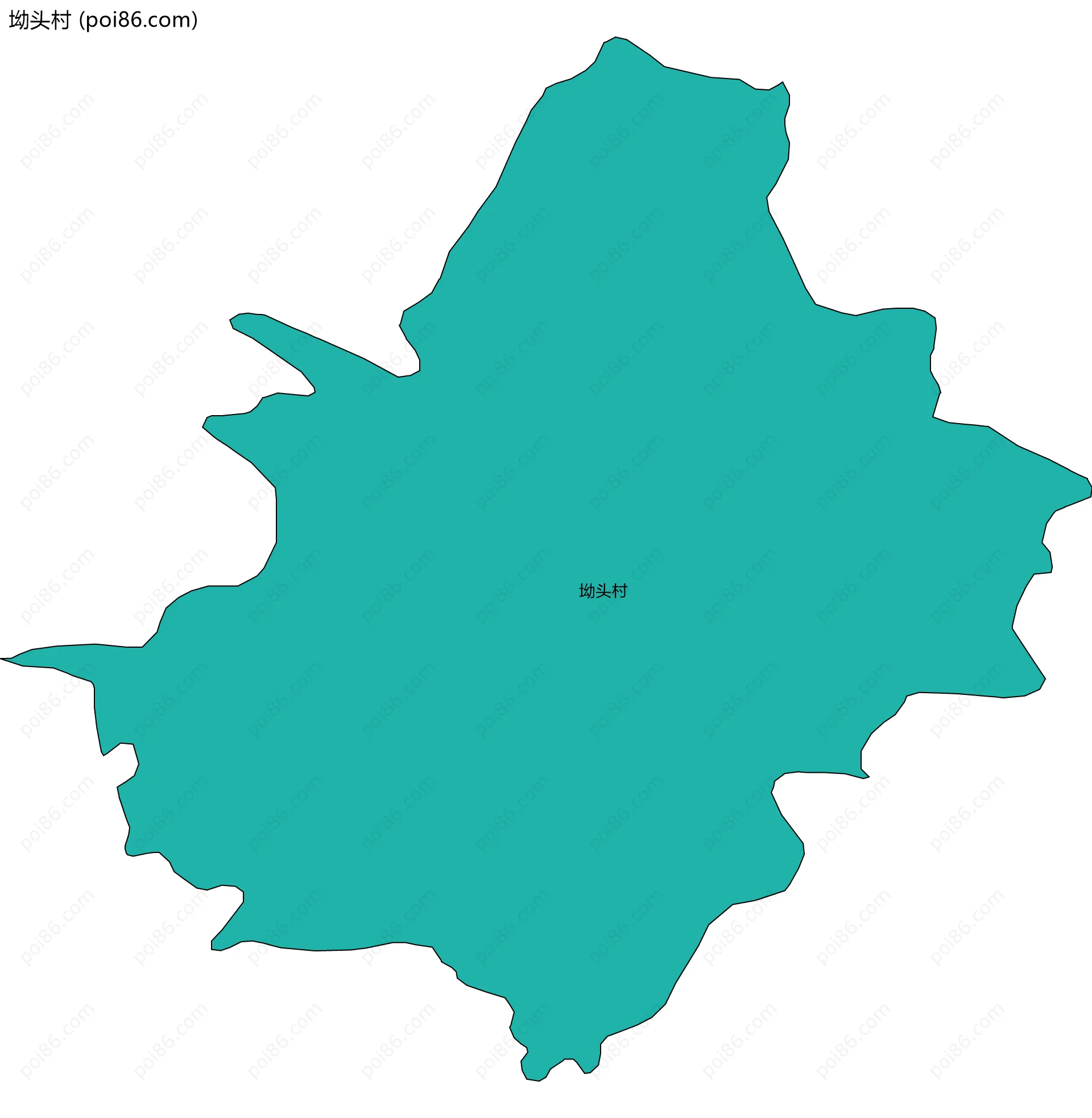 坳头村边界地图