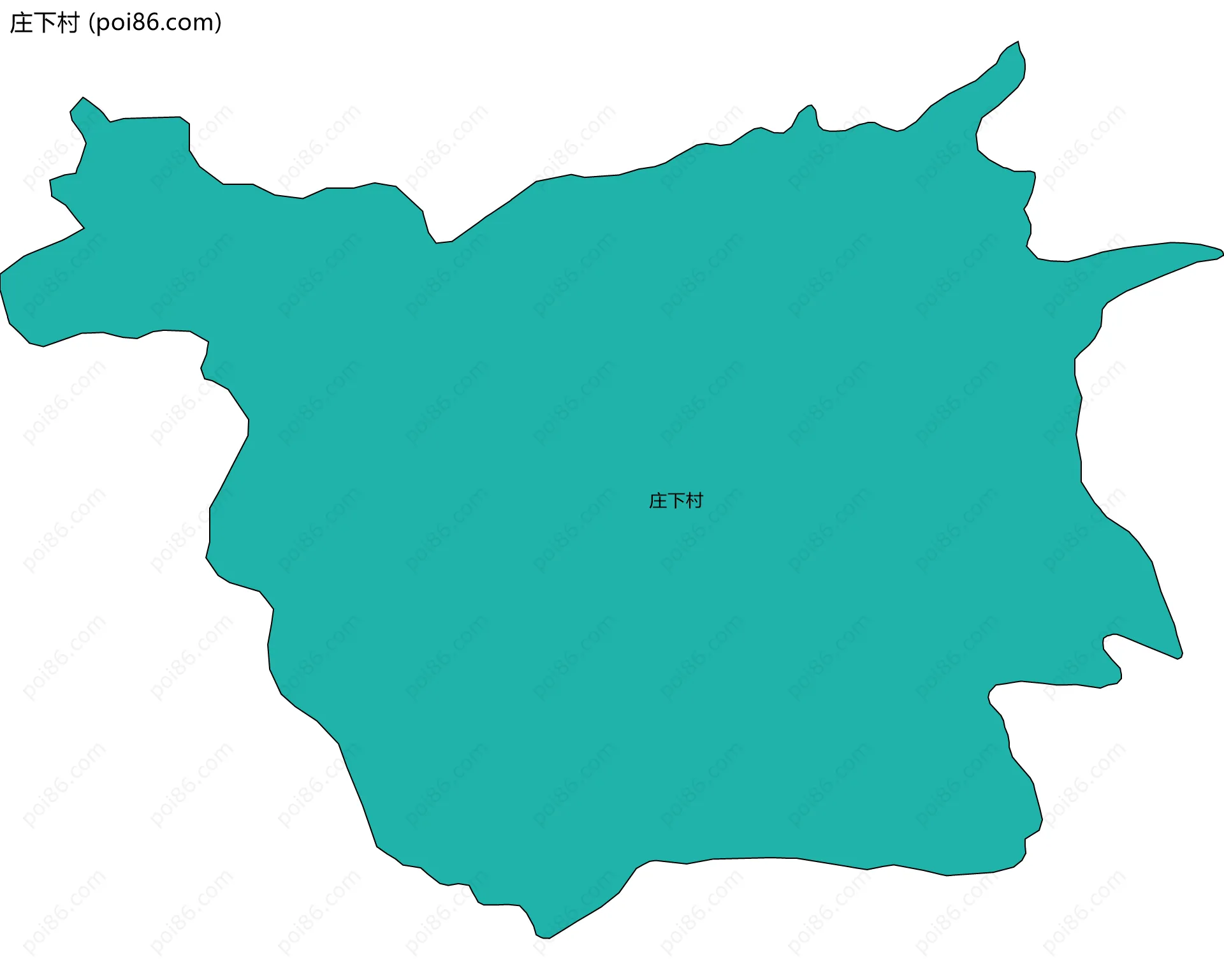 庄下村边界地图