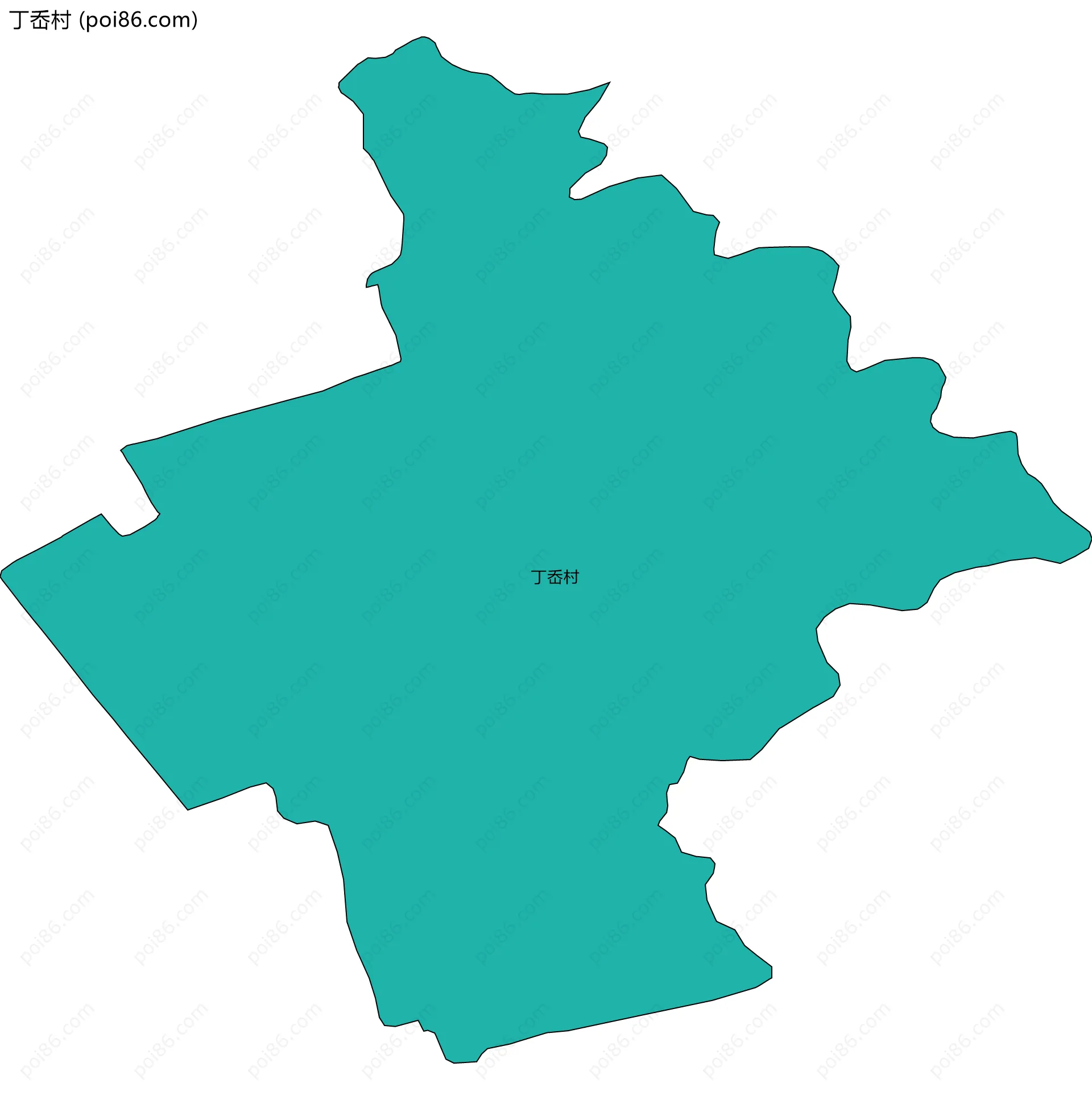 丁岙村边界地图
